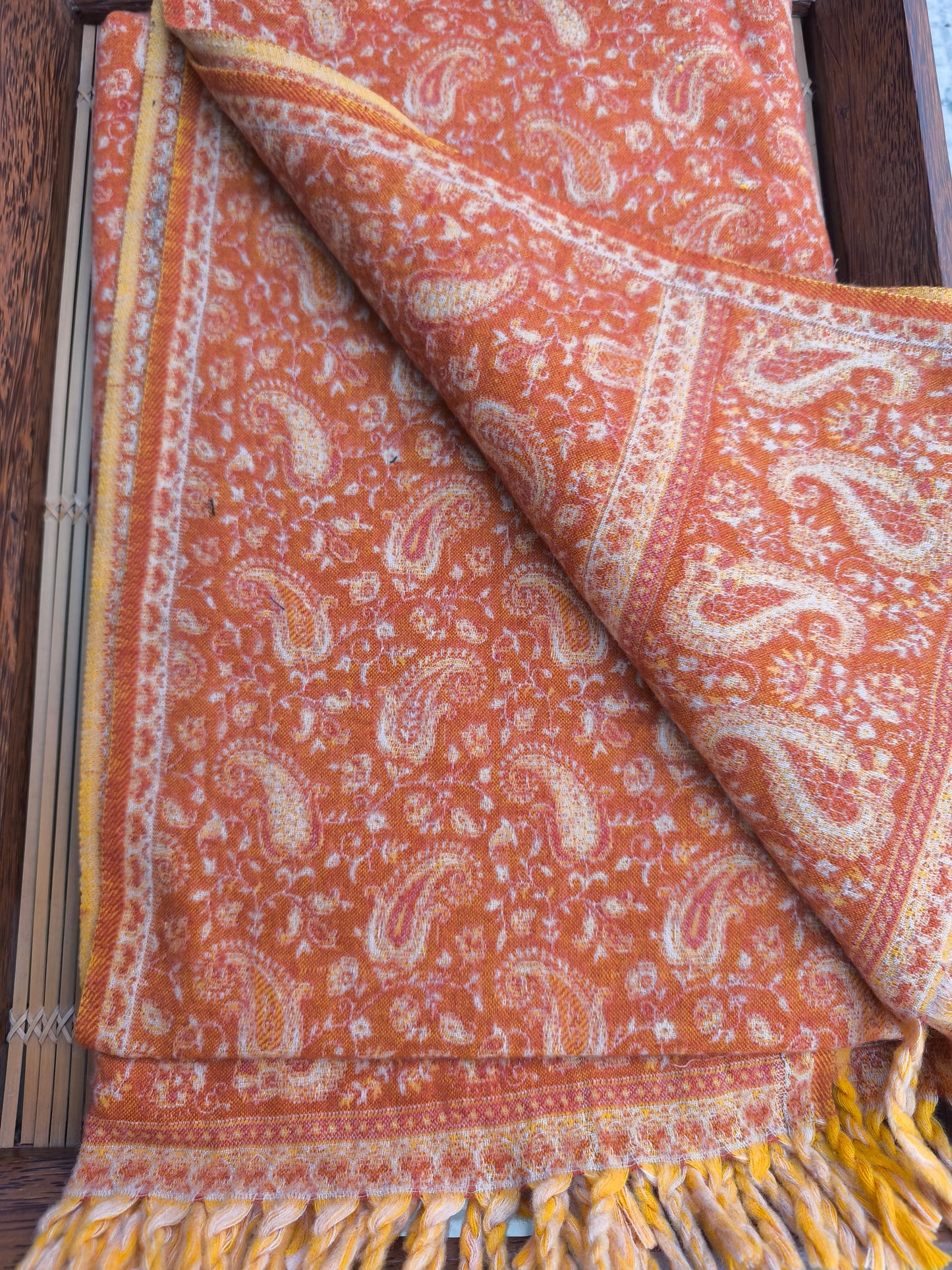 Warm Tibetan Yak Wool Shawl Scarf Stole Pashmina Blanket 40A