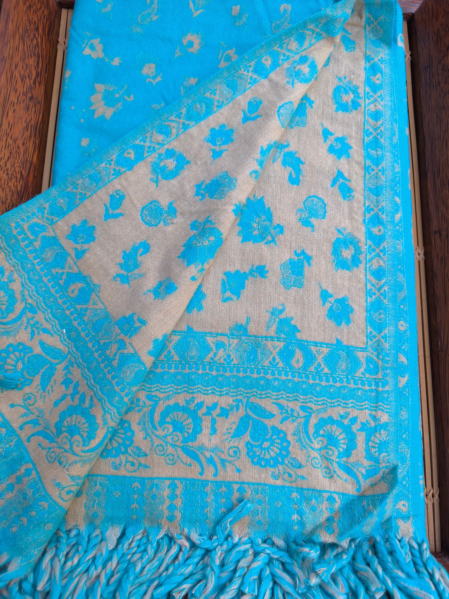 Warm Tibetan Yak Wool Shawl Scarf Stole Pashmina Blanket 42A