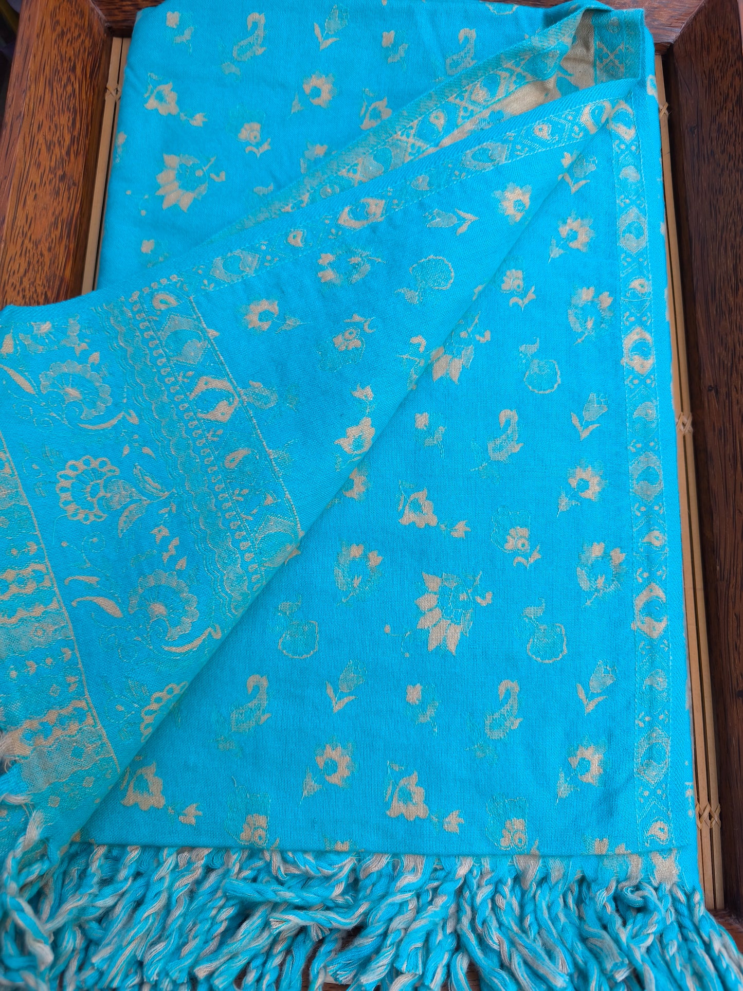 Warm Tibetan Yak Wool Shawl Scarf Stole Pashmina Blanket 42A