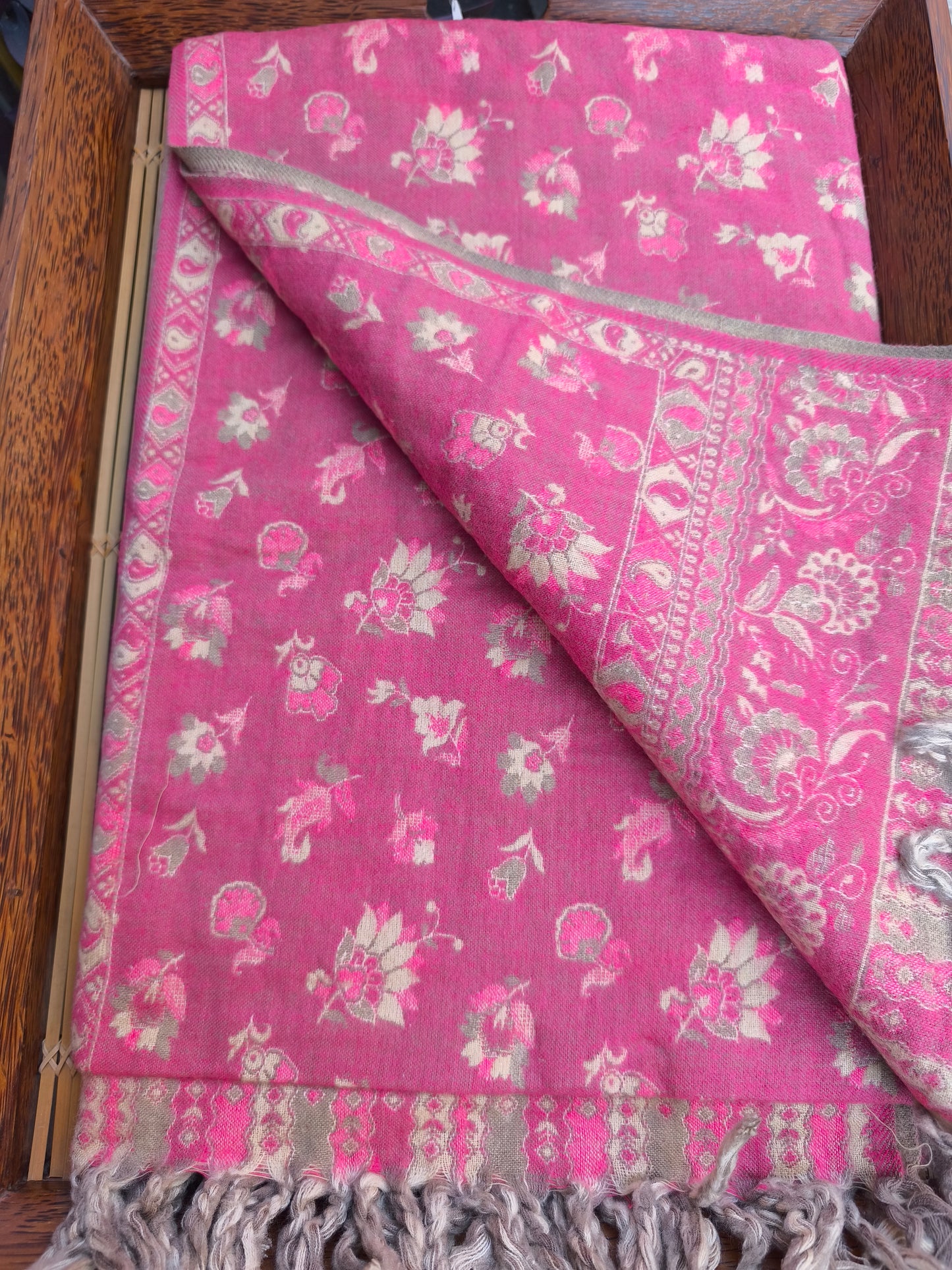 Warm Tibetan Yak Wool Shawl Scarf Stole Pashmina Blanket 47A