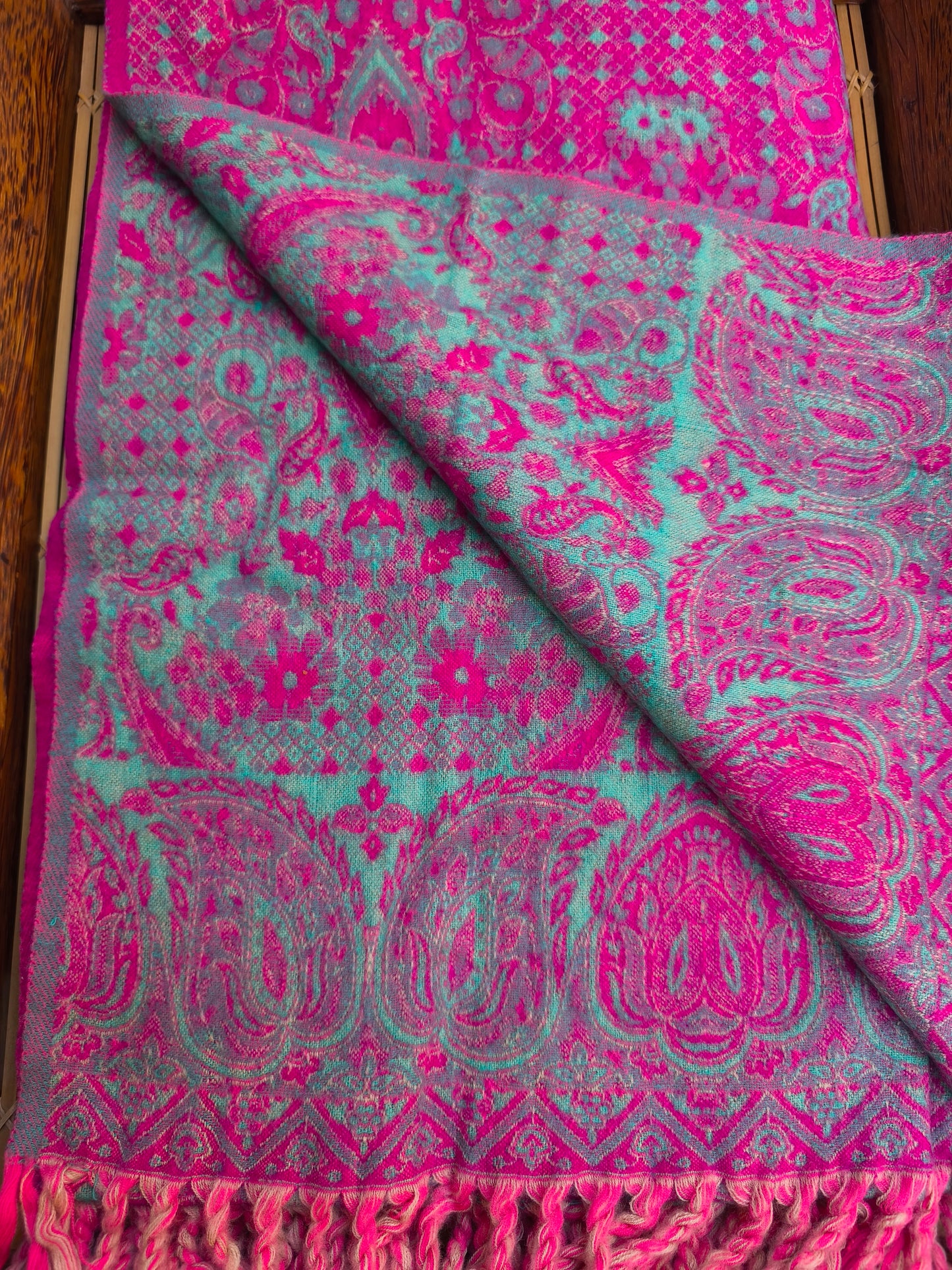 Warm Tibetan Yak Wool Shawl Scarf Stole Pashmina Blanket 51A