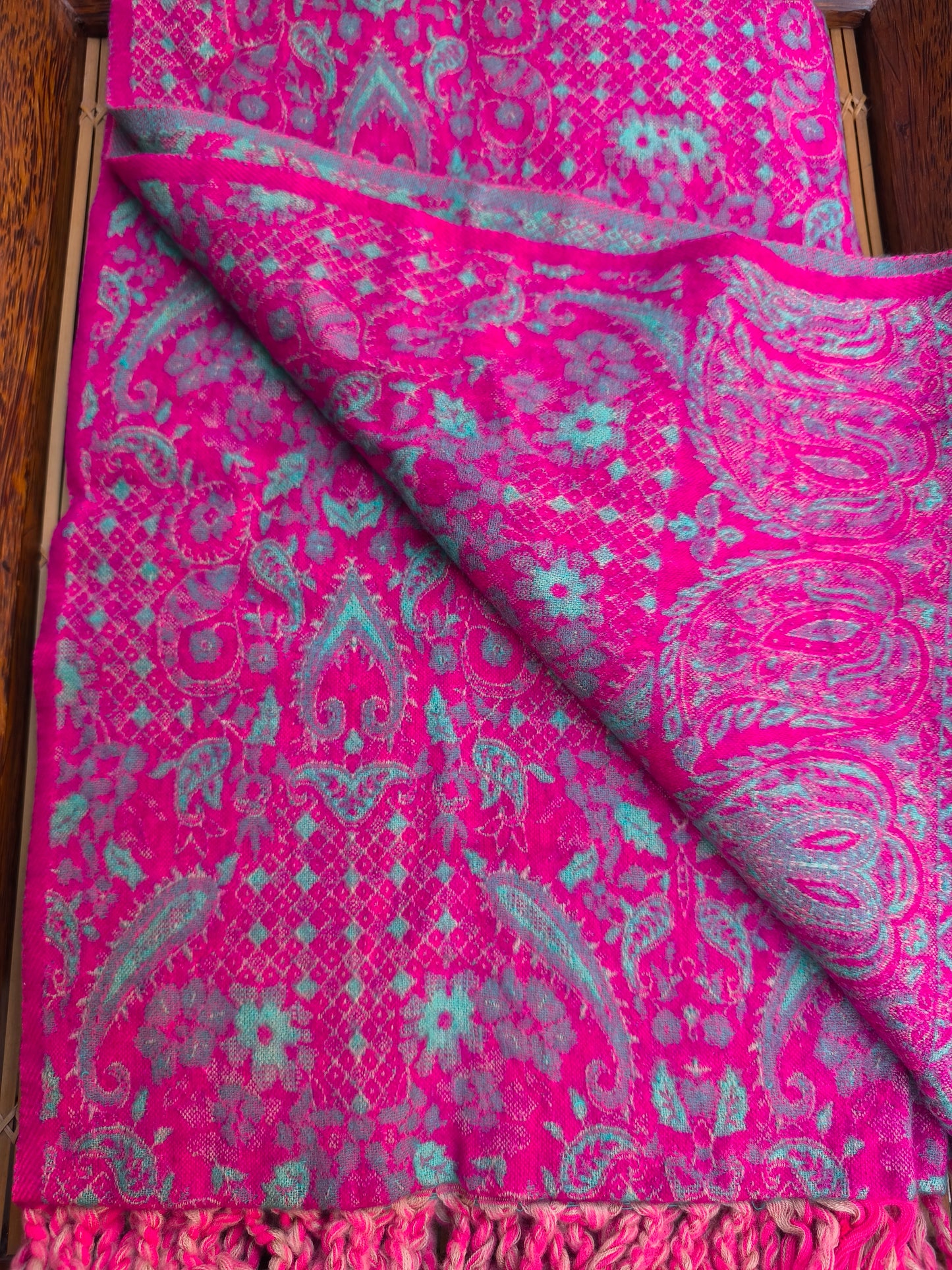 Warm Tibetan Yak Wool Shawl Scarf Stole Pashmina Blanket 51A