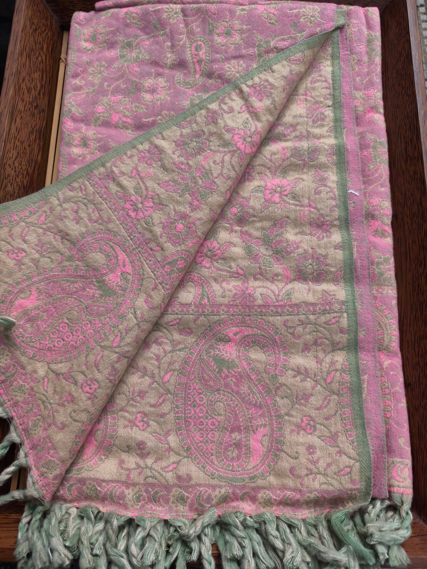 Warm Tibetan Yak Wool Shawl Scarf Stole Pashmina Blanket 58A