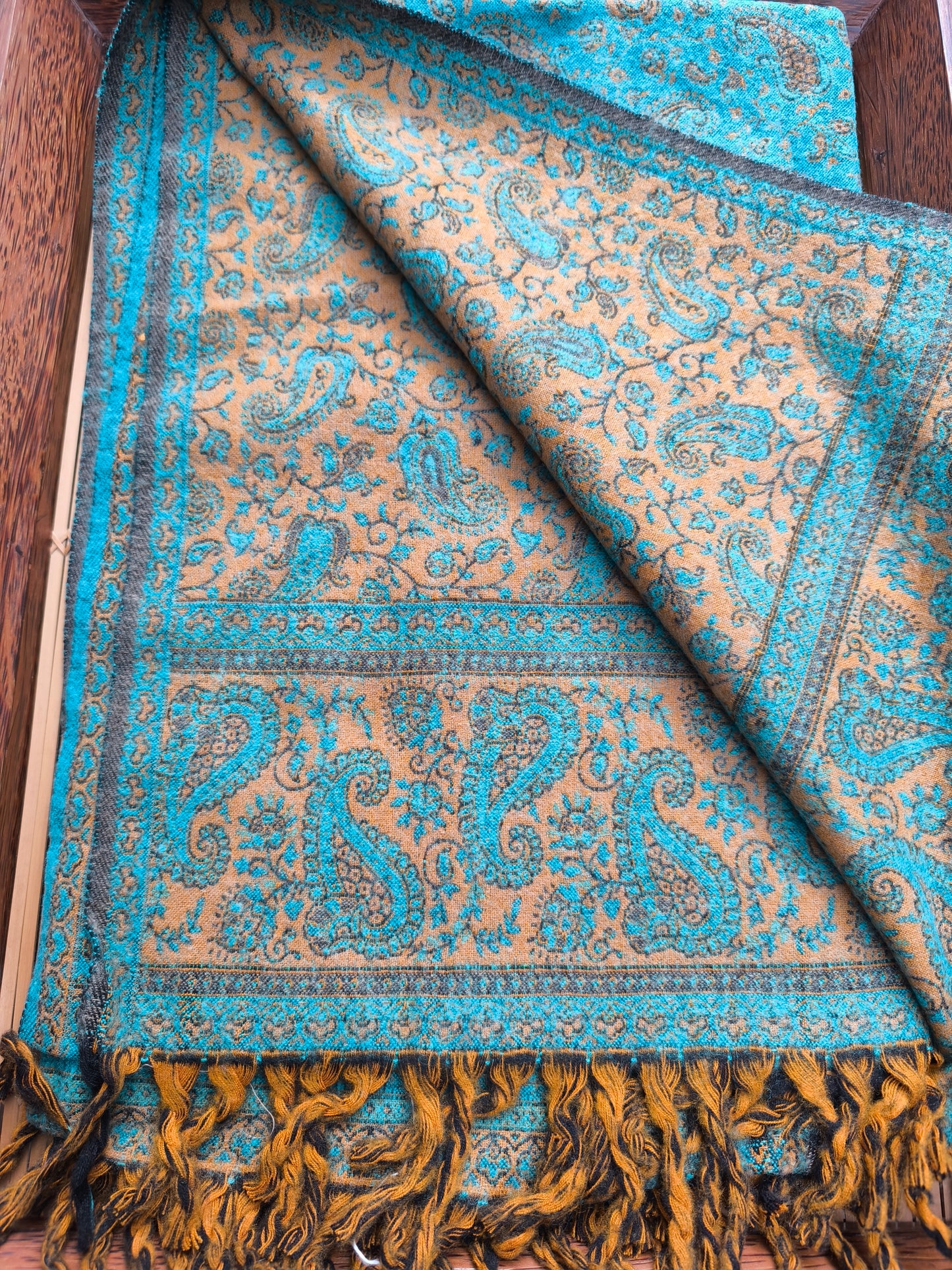 Warm Tibetan Yak Wool Shawl Scarf Stole Pashmina Blanket 60A