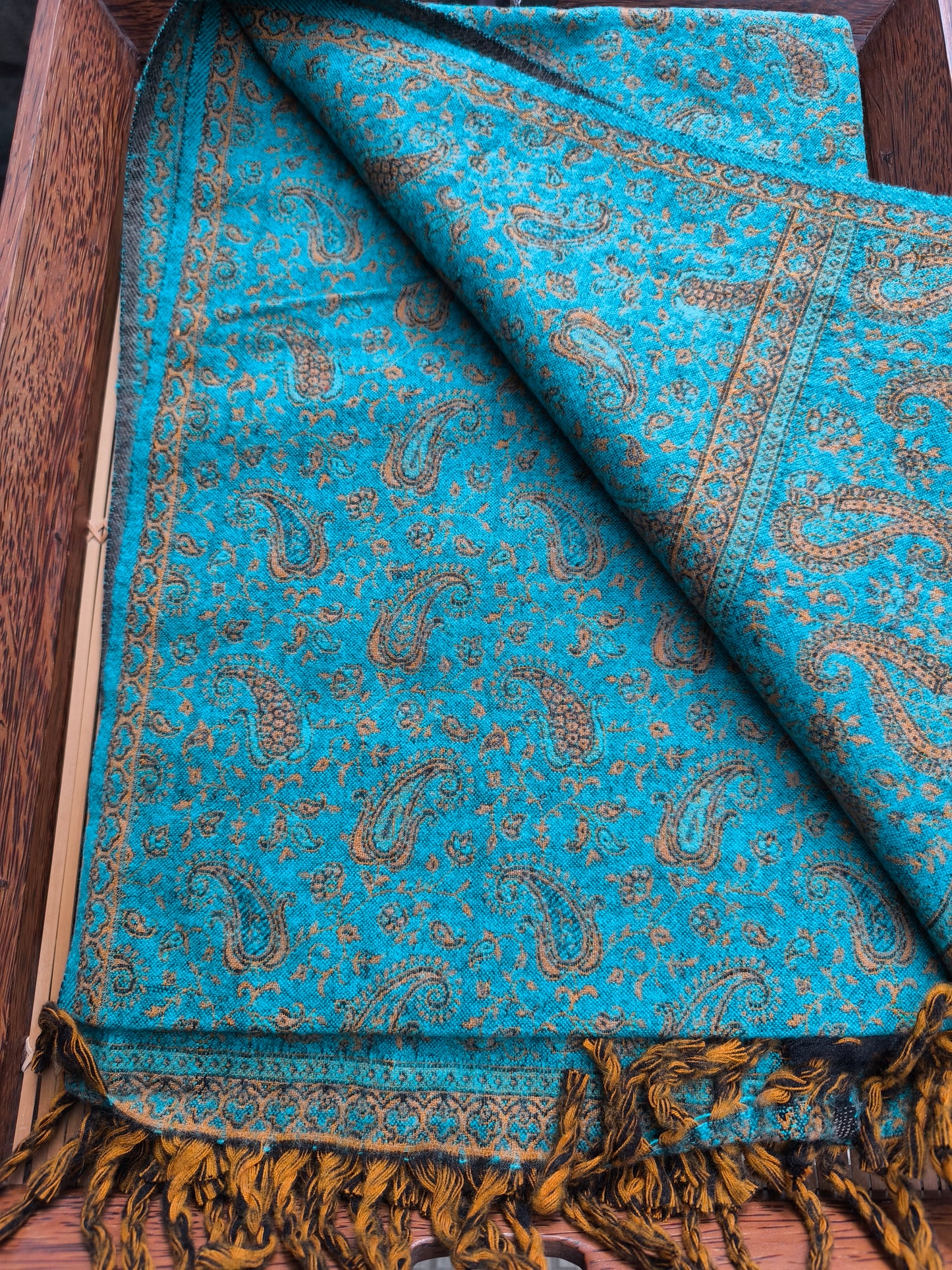 Warm Tibetan Yak Wool Shawl Scarf Stole Pashmina Blanket 60A