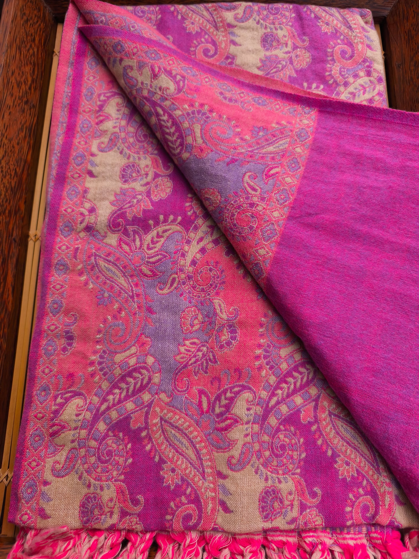 Warm Yak Wool Pashmina Shawl Scarf Stole Blanket Tibet 61A