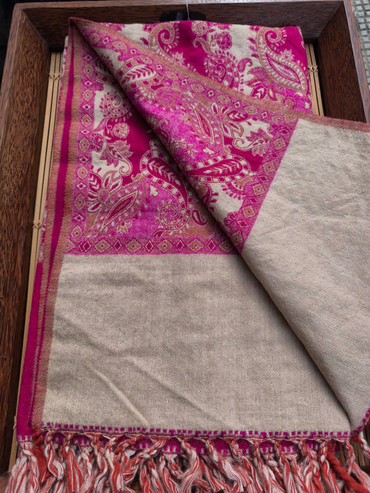 Scialle sciarpa stola Pashmina coperta lana di Yak calda Tibet 62A