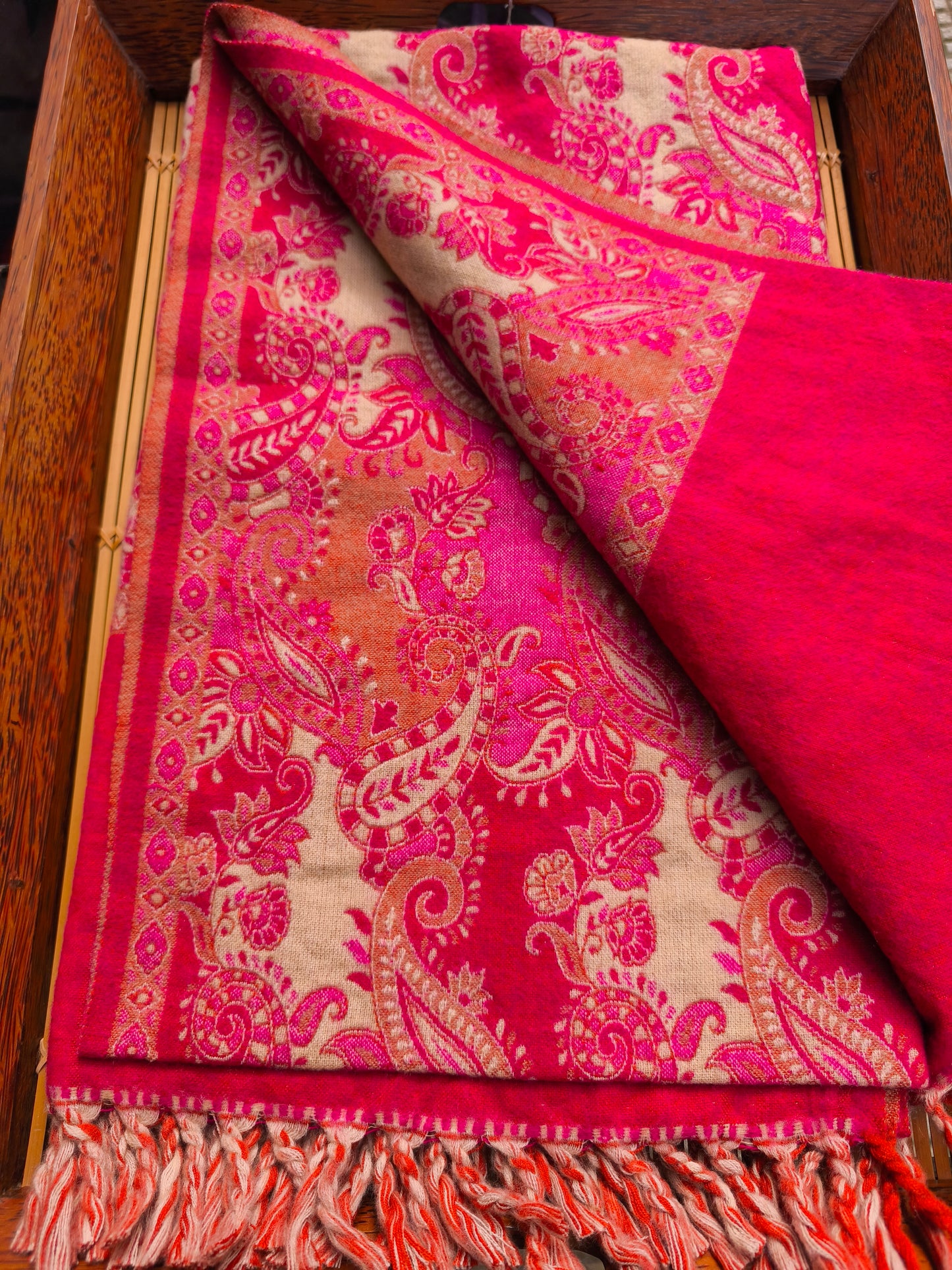 Warm Yak Wool Pashmina Shawl Scarf Stole Blanket Tibet 62A