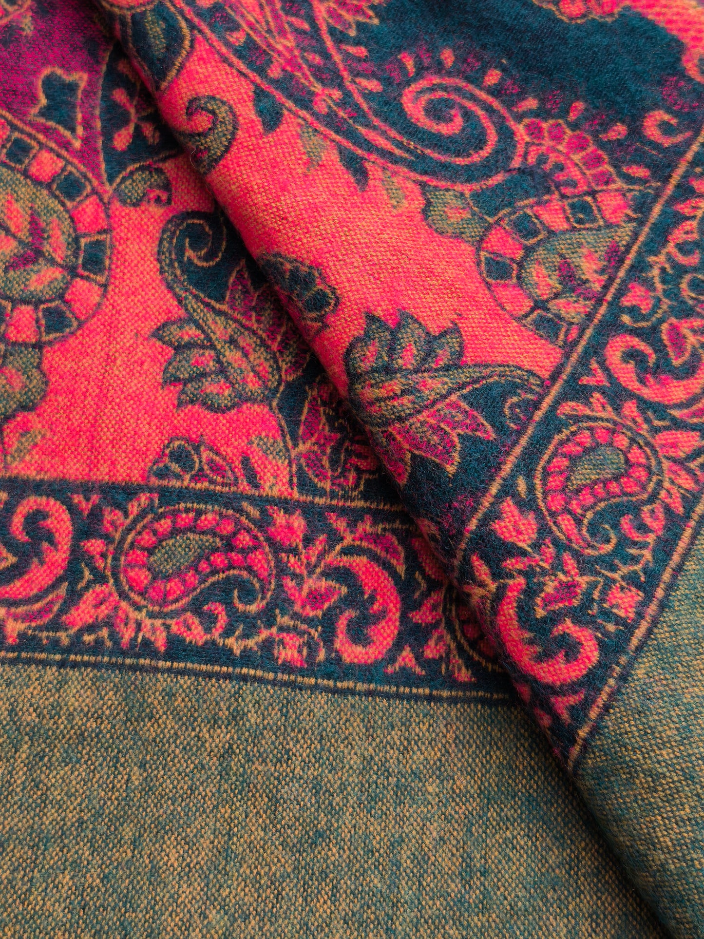 Warm Tibetan Yak Wool Shawl Scarf Stole Pashmina Blanket 68A