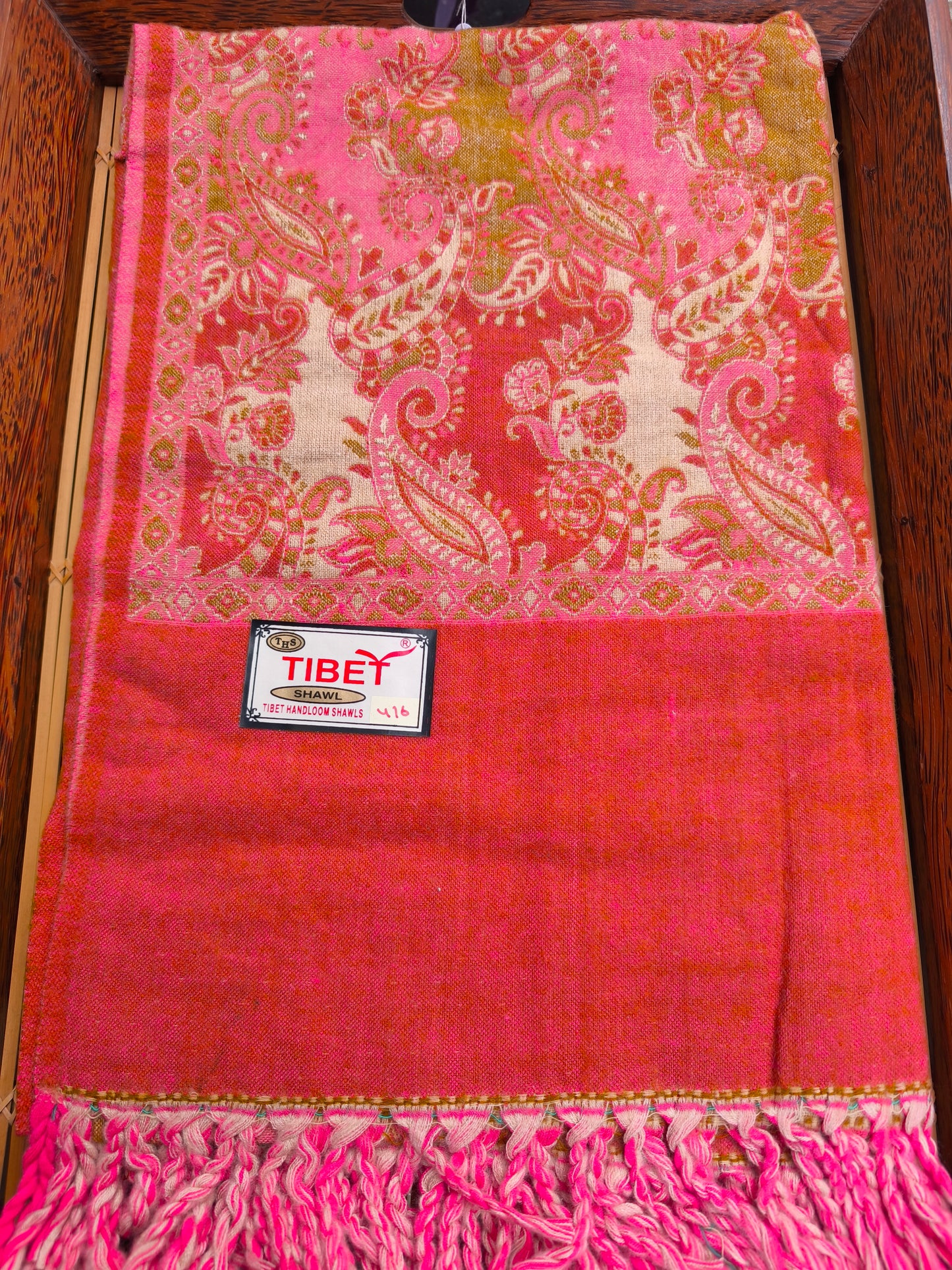 Warm Yak Wool Pashmina Shawl Scarf Stole Blanket Tibet 69A