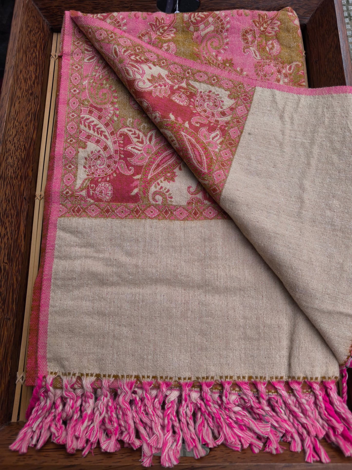 Warm Yak Wool Pashmina Shawl Scarf Stole Blanket Tibet 69A