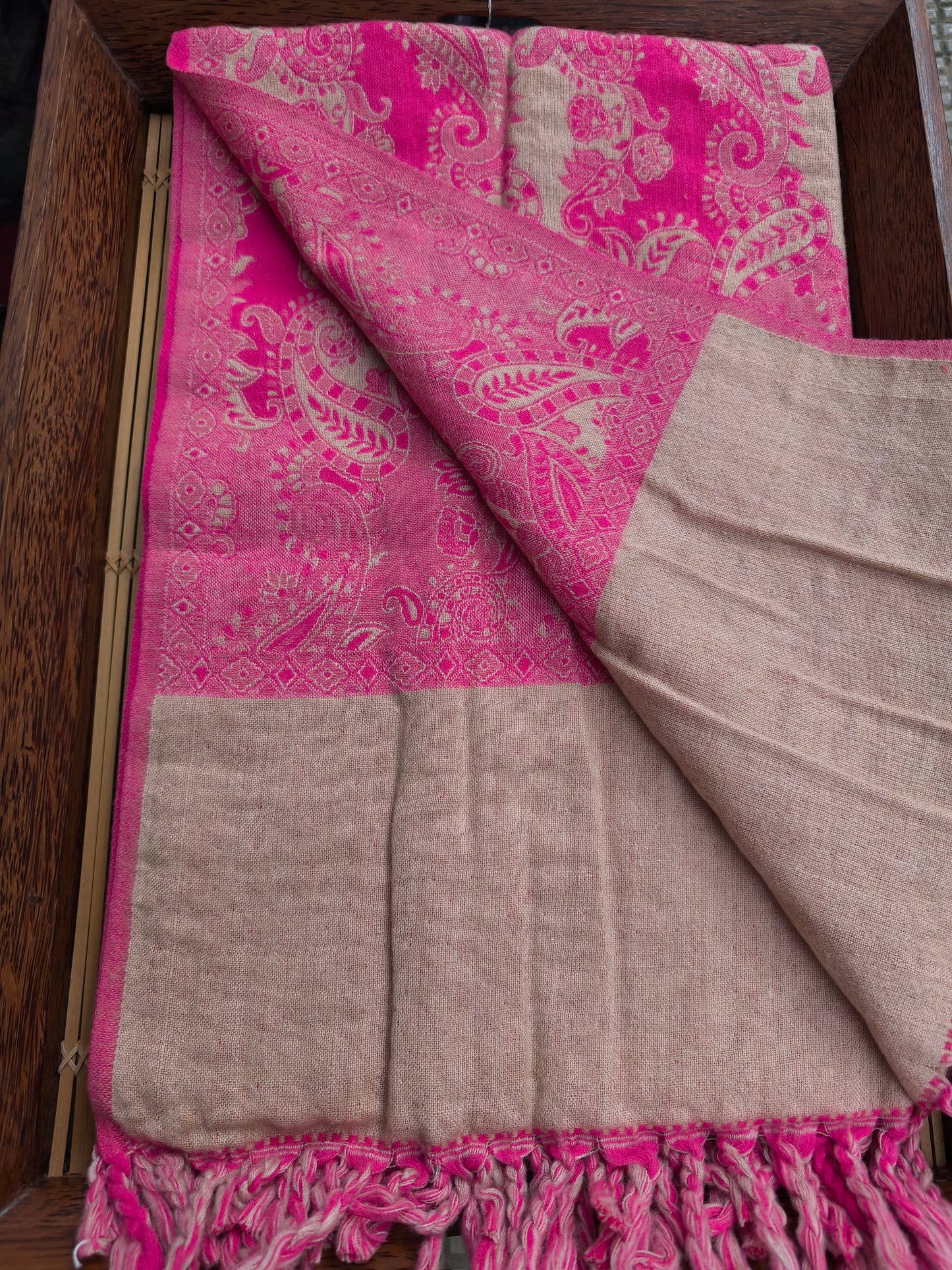 Warm Tibetan Yak Wool Shawl Scarf Stole Pashmina Blanket 72A