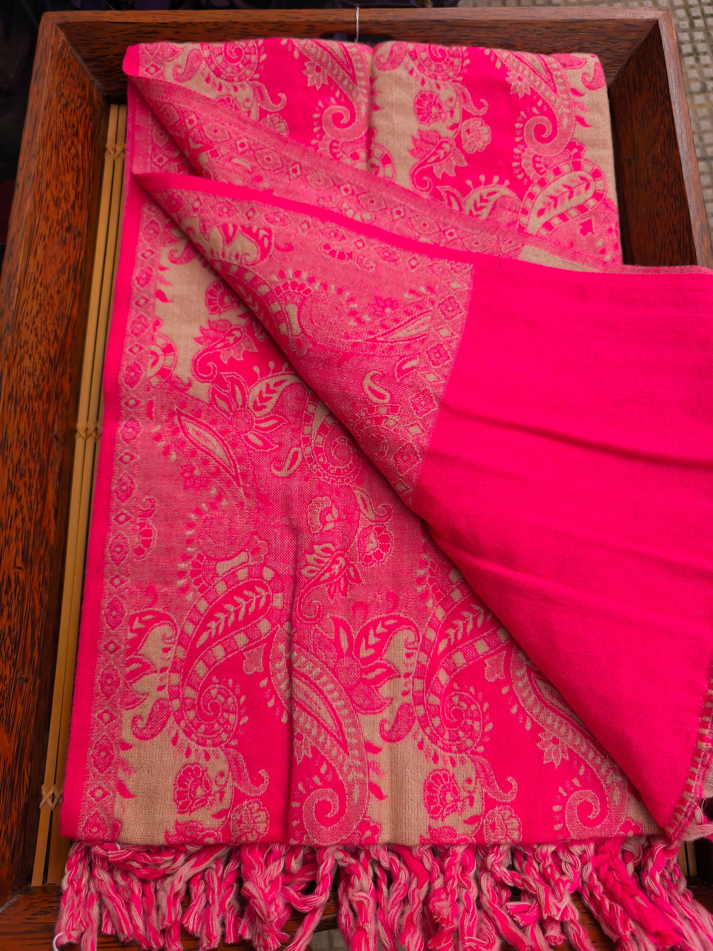 Warm Tibetan Yak Wool Shawl Scarf Stole Pashmina Blanket 72A