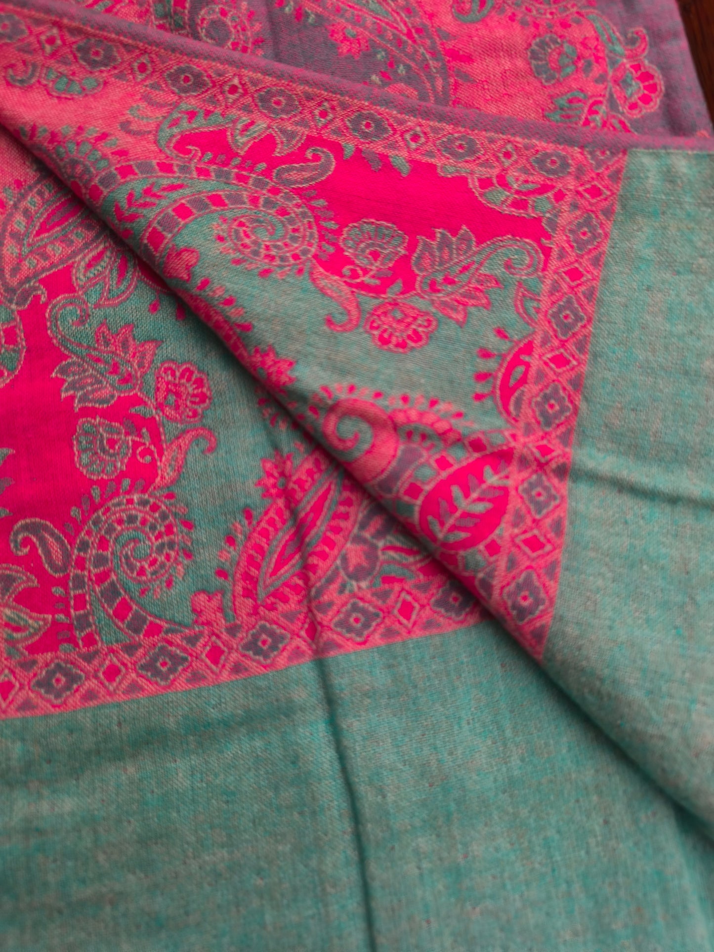 Warm Tibetan Yak Wool Shawl Scarf Stole Pashmina Blanket 73A