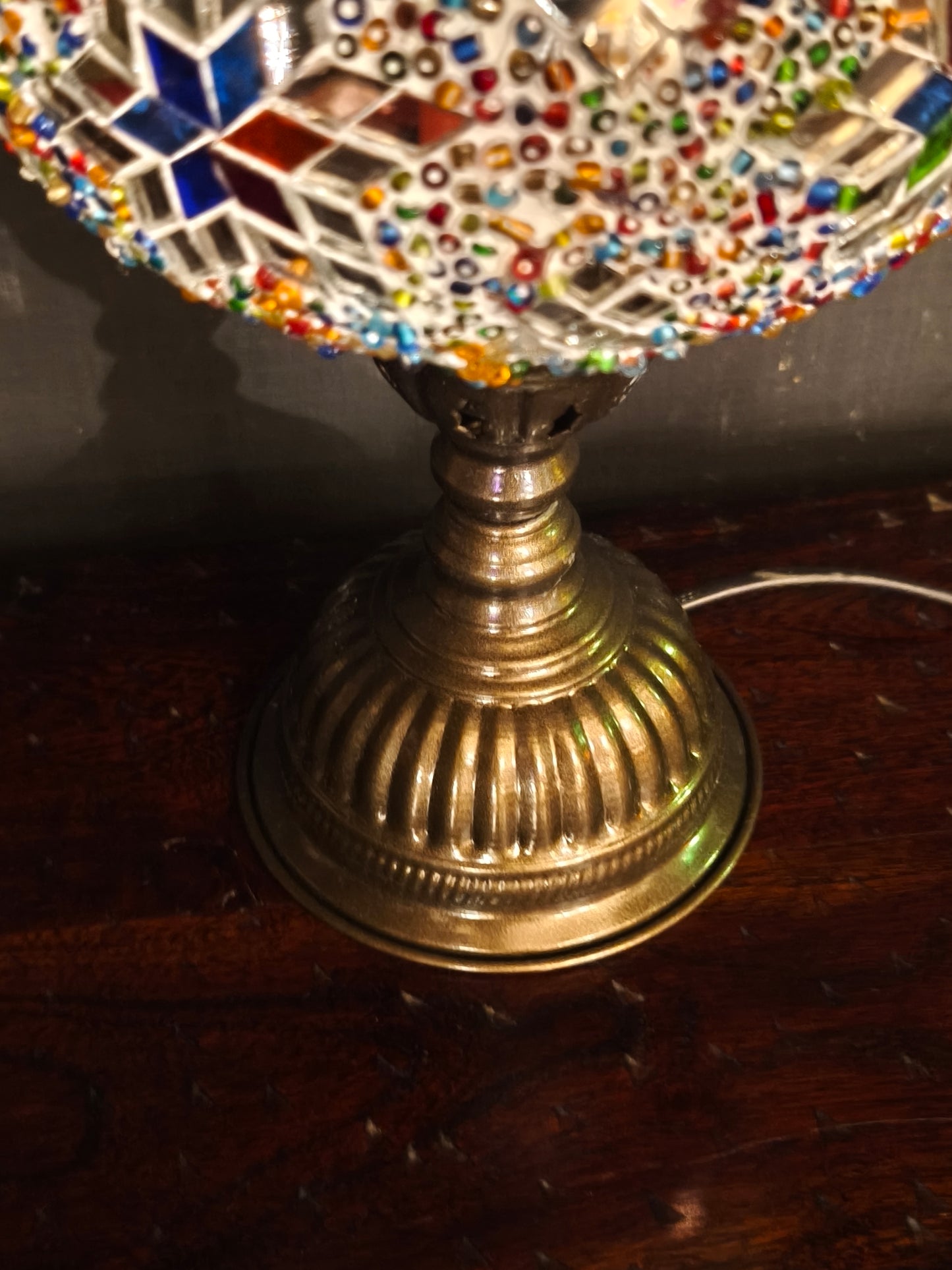 Turkish mosaic glass lamp ethnic decor 1A