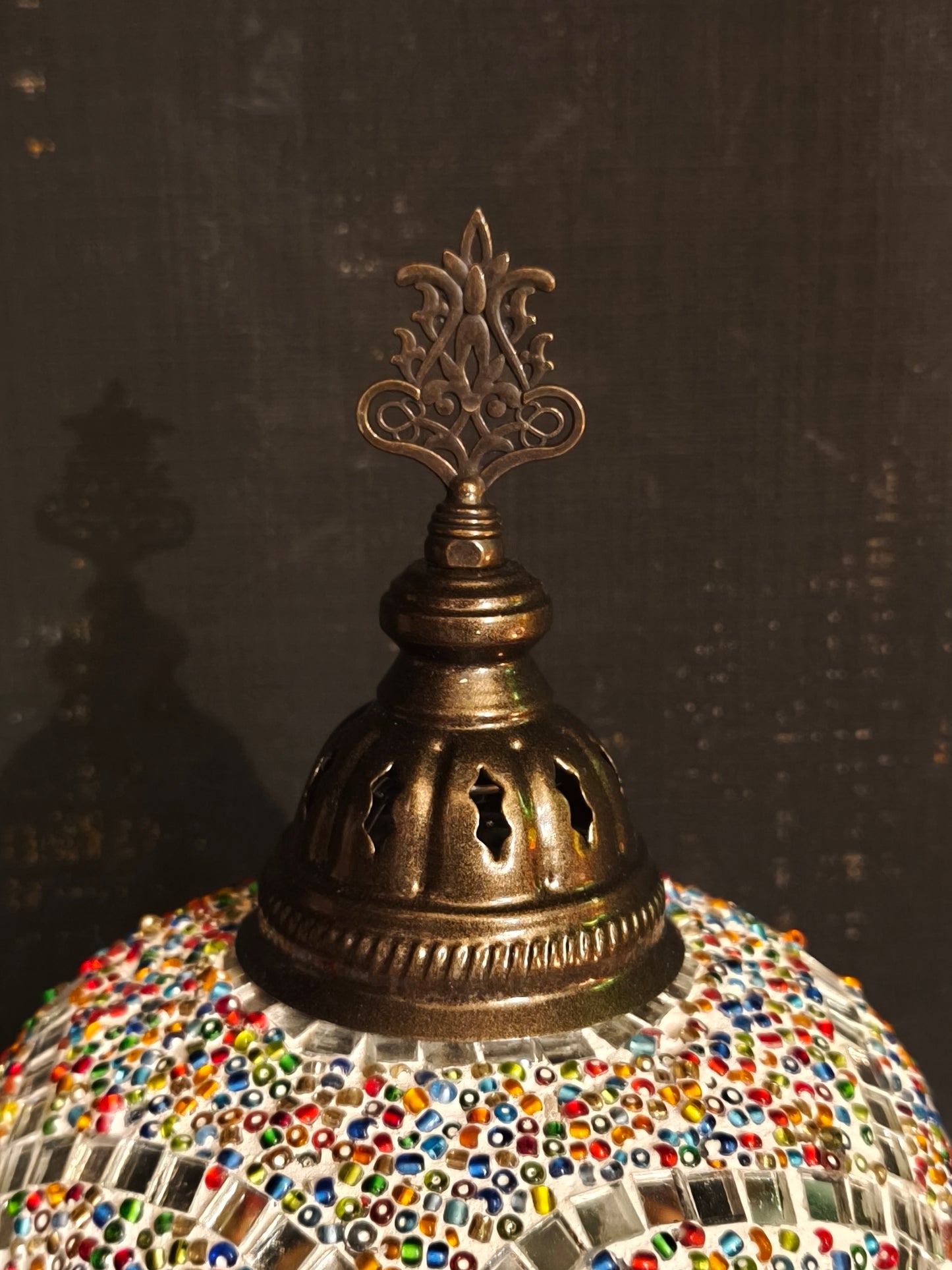 Turkish mosaic glass lamp ethnic decor 1A