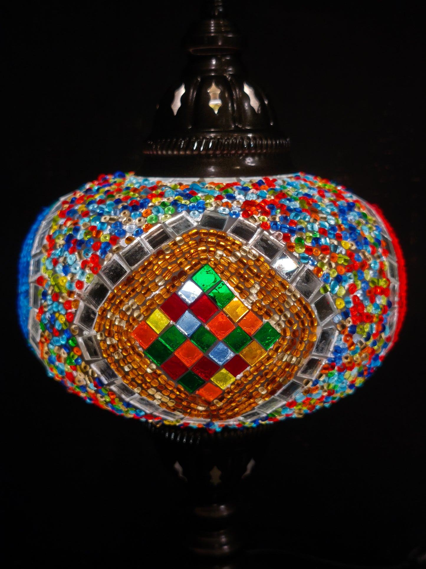 Turkish mosaic glass lamp ethnic decor 3A