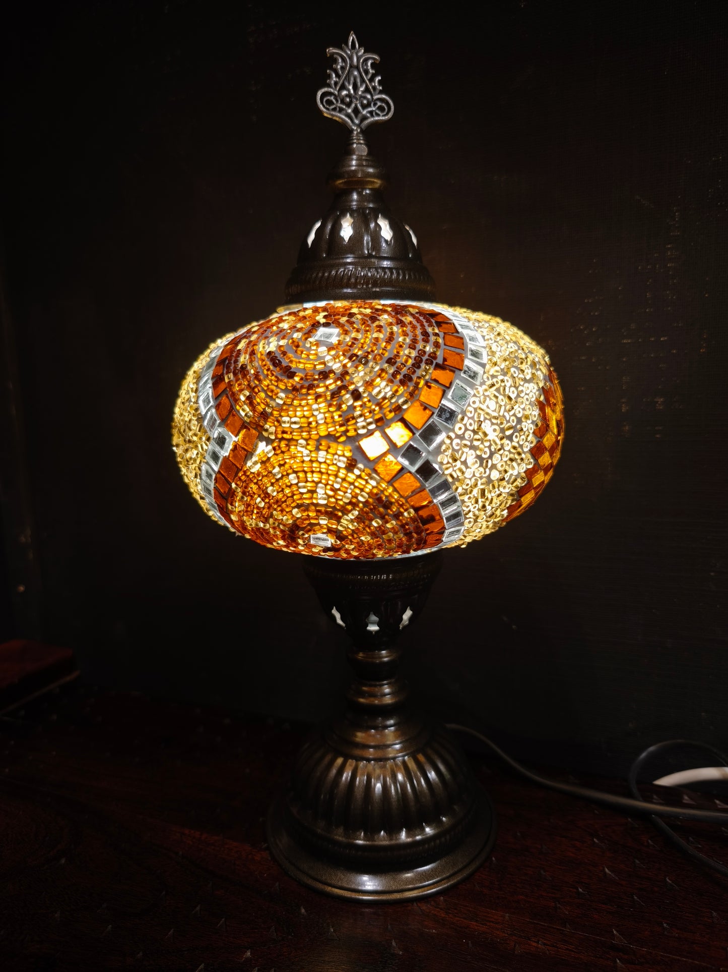 Turkish mosaic glass lamp ethnic decor 4A