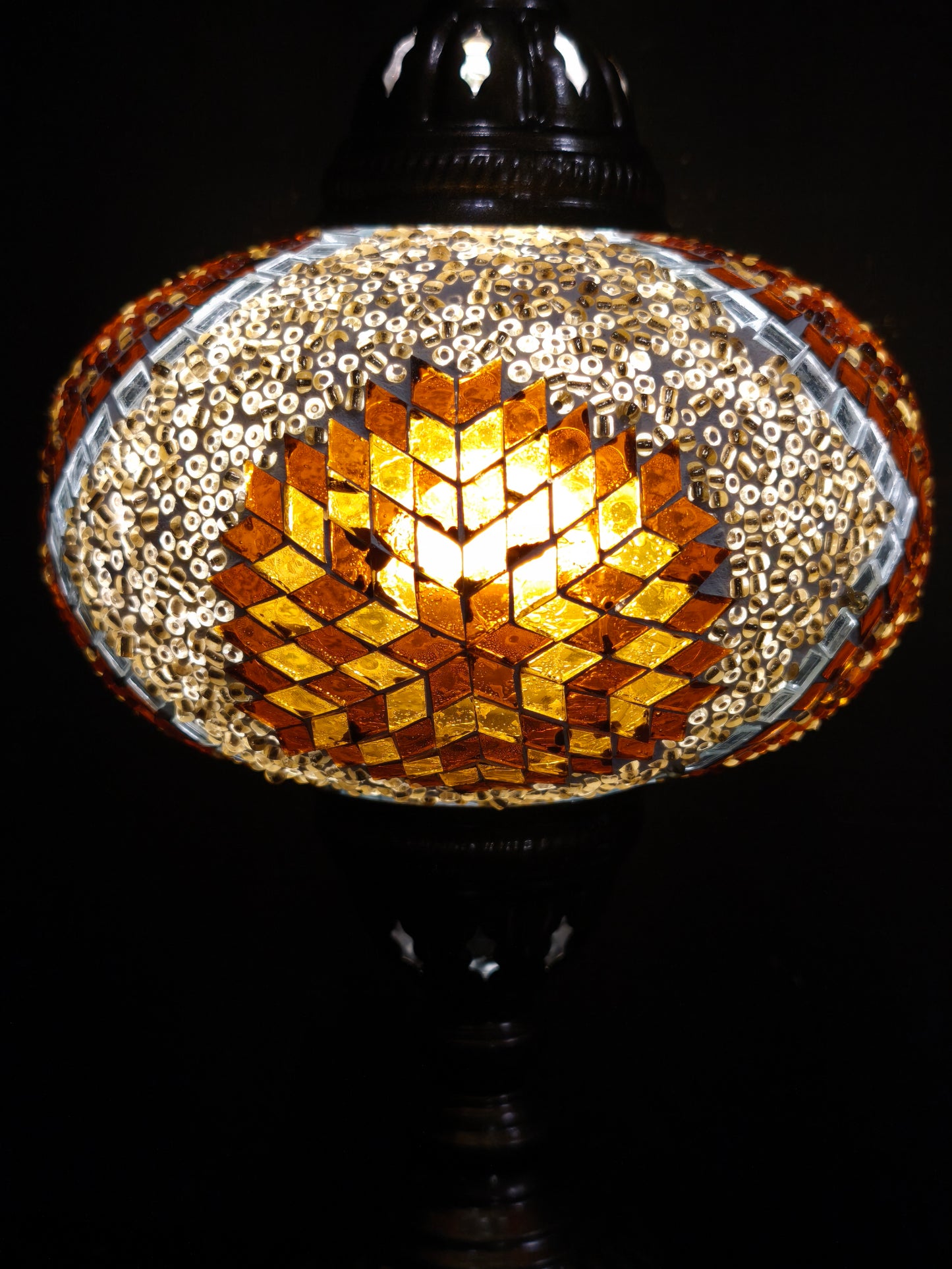 Turkish mosaic glass lamp ethnic decor 4A