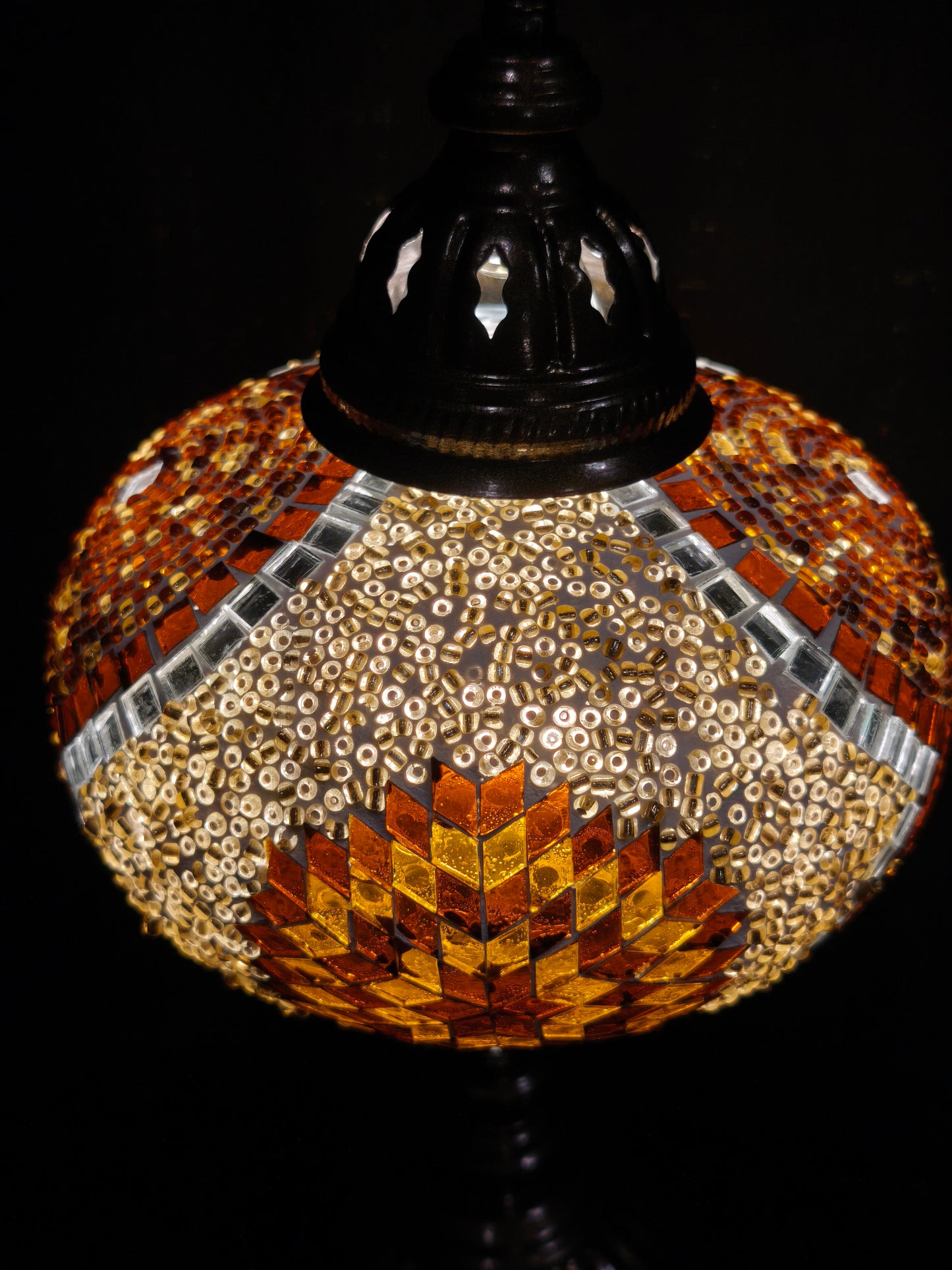 Turkish mosaic glass lamp ethnic decor 4A