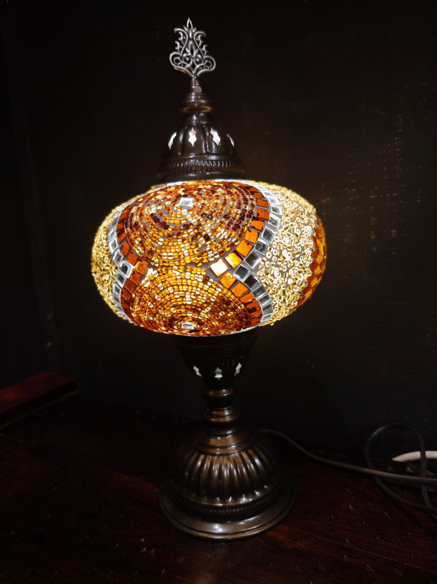 Turkish mosaic glass lamp ethnic decor 4A