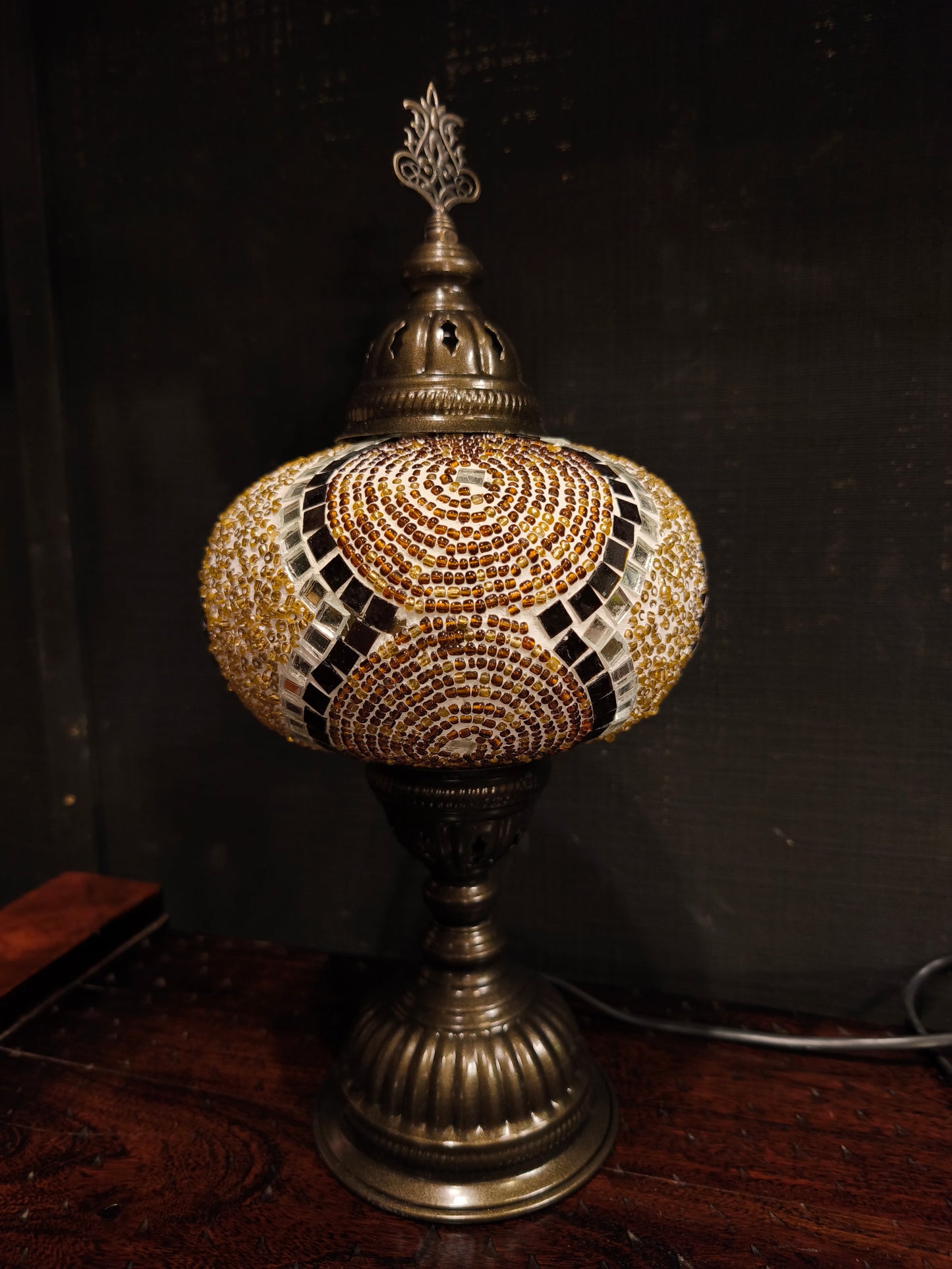 Turkish mosaic glass lamp ethnic decor 4A