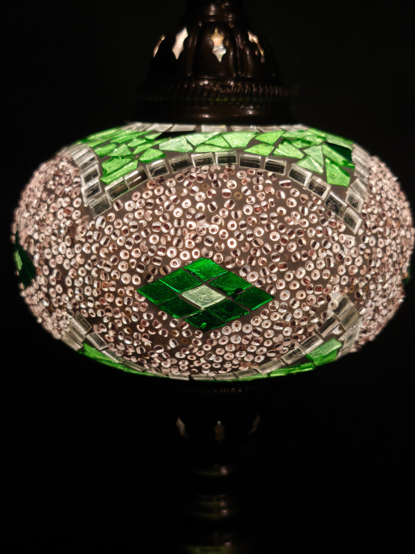 Turkish mosaic glass lamp ethnic decor 6A