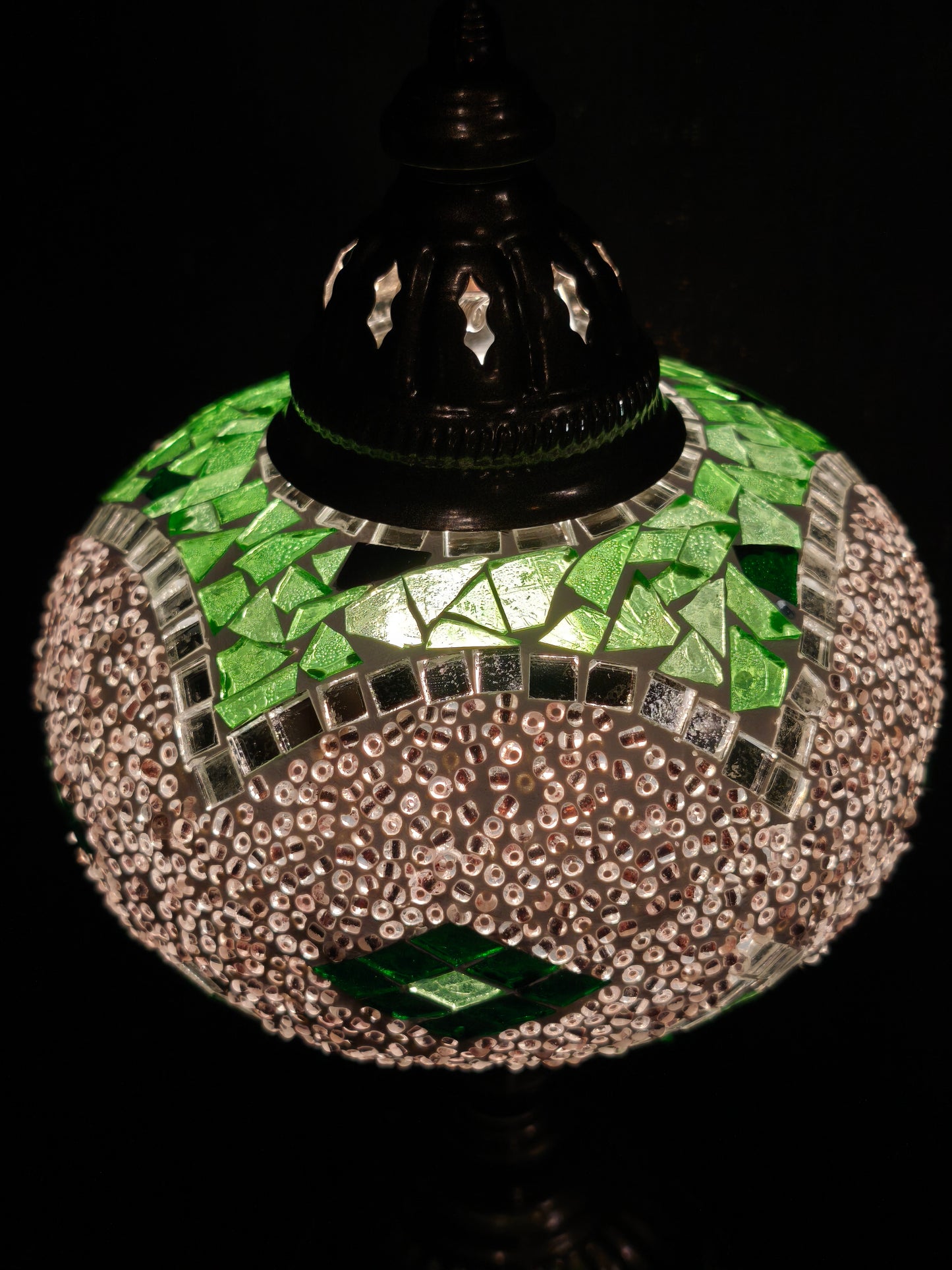 Turkish mosaic glass lamp ethnic decor 6A