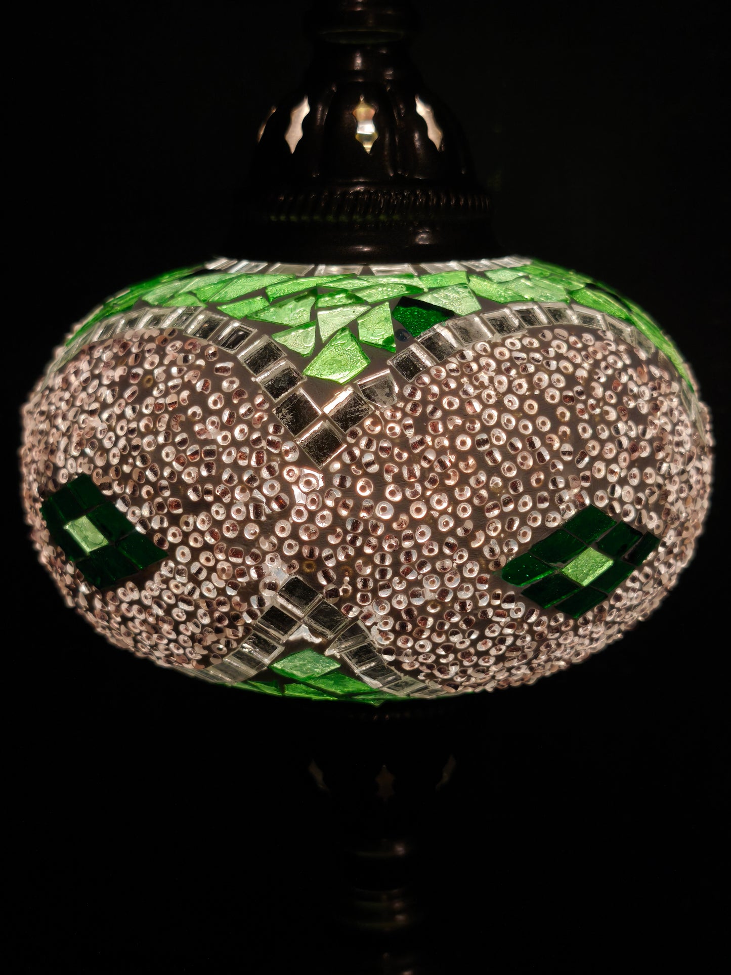 Turkish mosaic glass lamp ethnic decor 6A