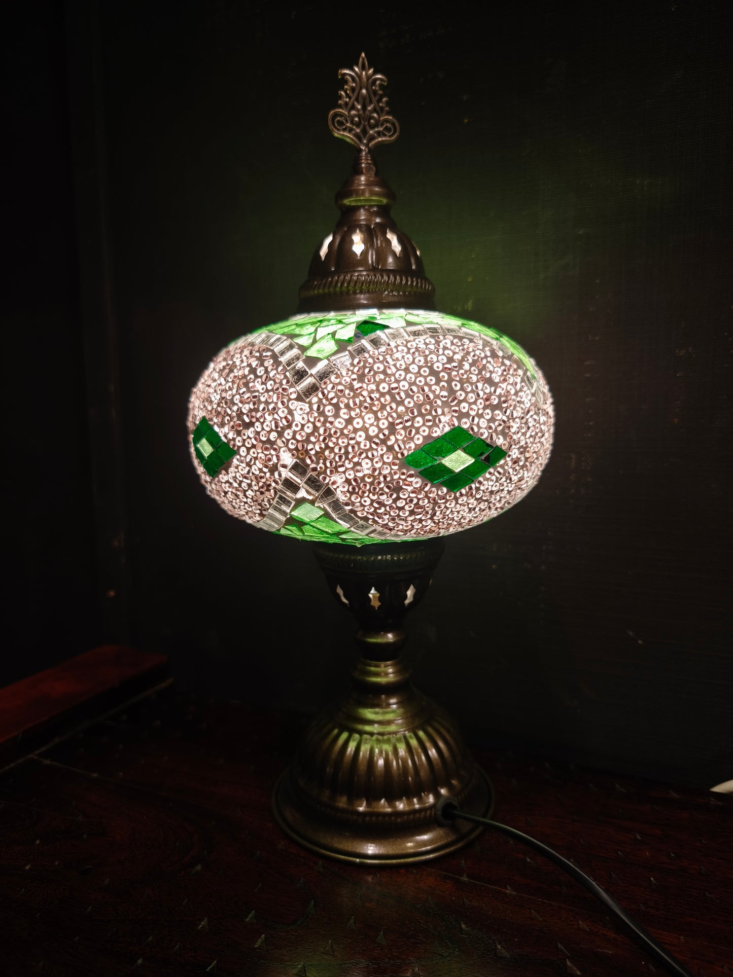 Turkish mosaic glass lamp ethnic decor 6A