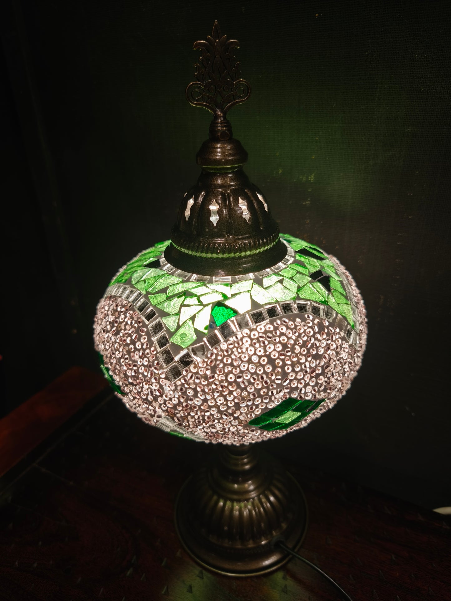 Turkish mosaic glass lamp ethnic decor 6A