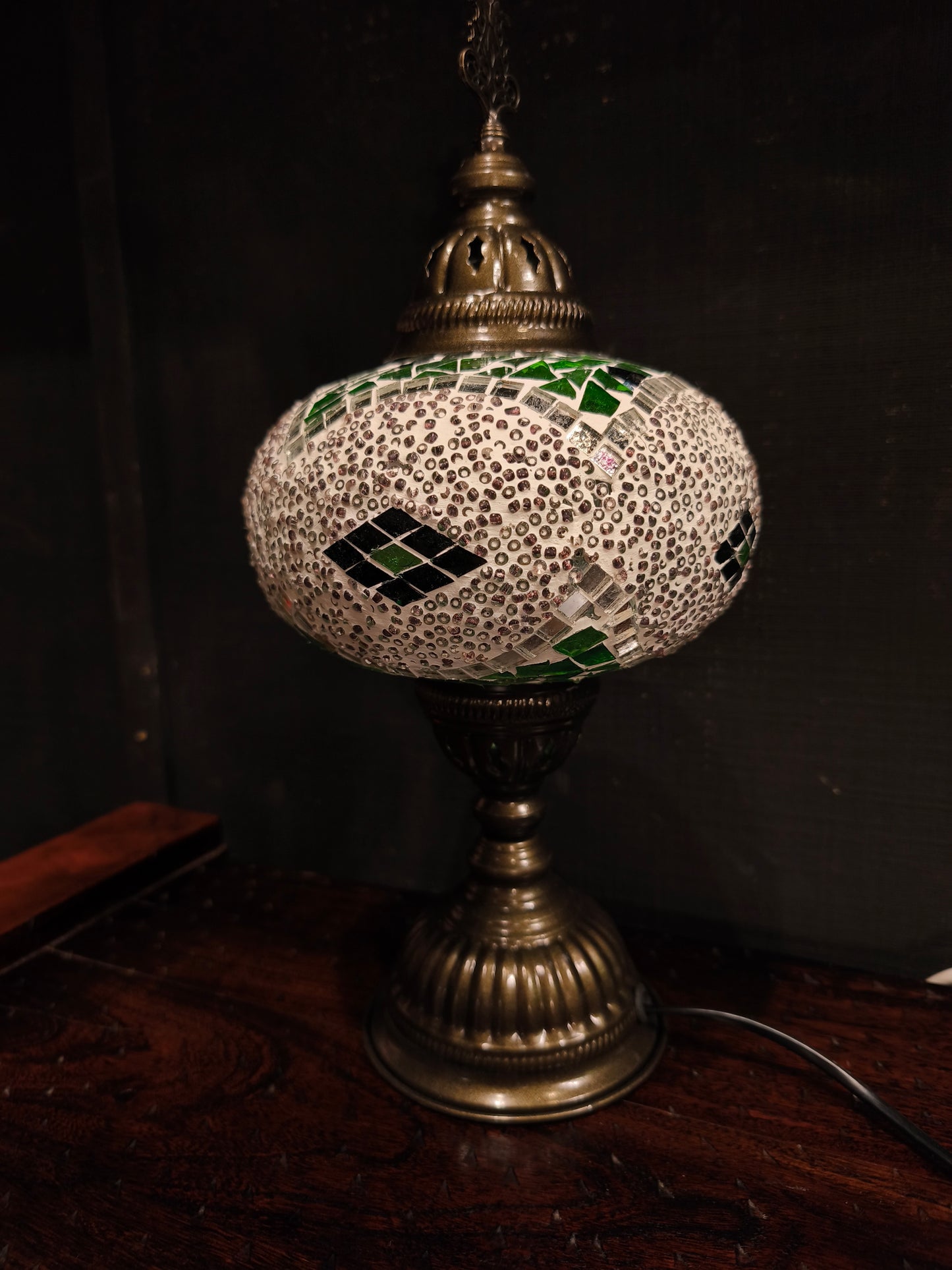 Turkish mosaic glass lamp ethnic decor 6A