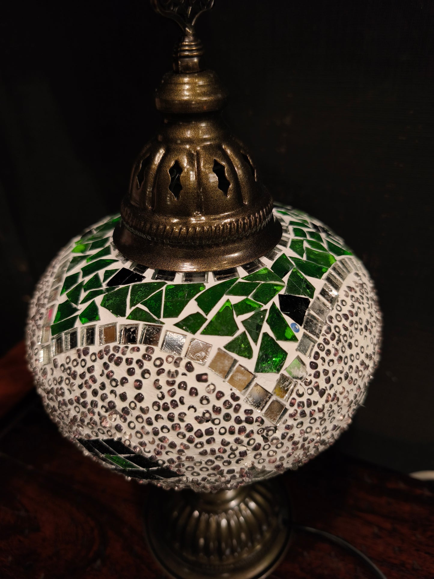 Turkish mosaic glass lamp ethnic decor 6A