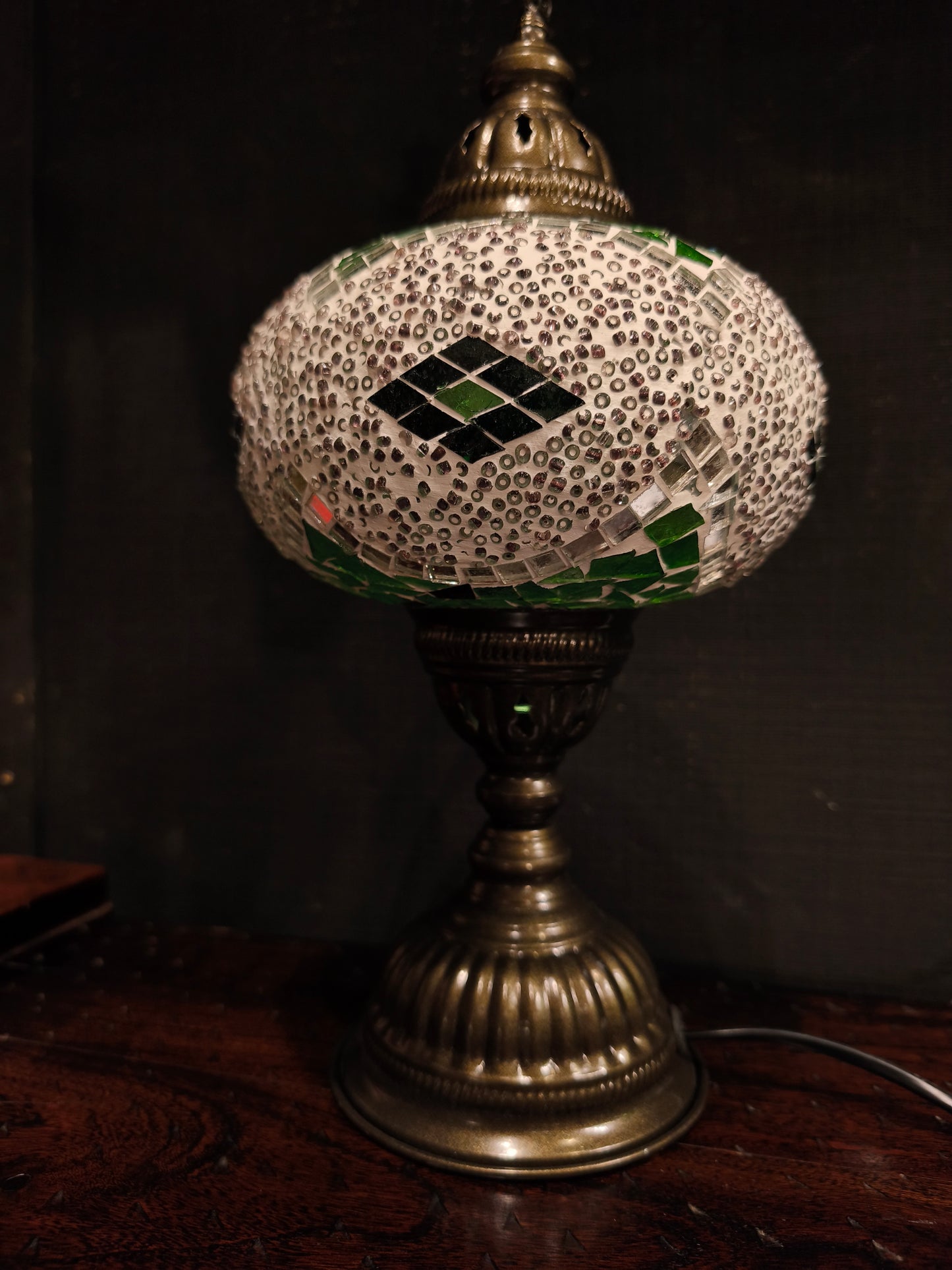 Turkish mosaic glass lamp ethnic decor 6A