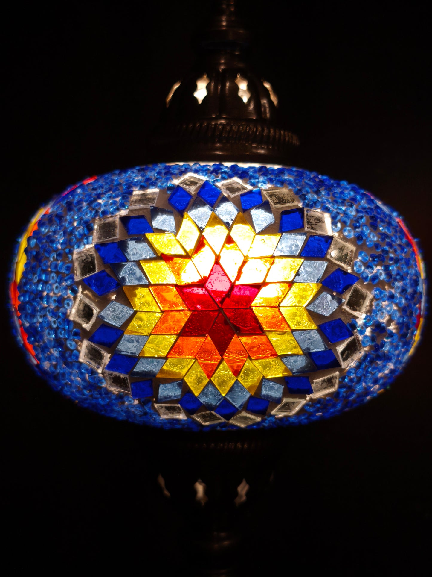 Turkish mosaic glass lamp ethnic decor 7A