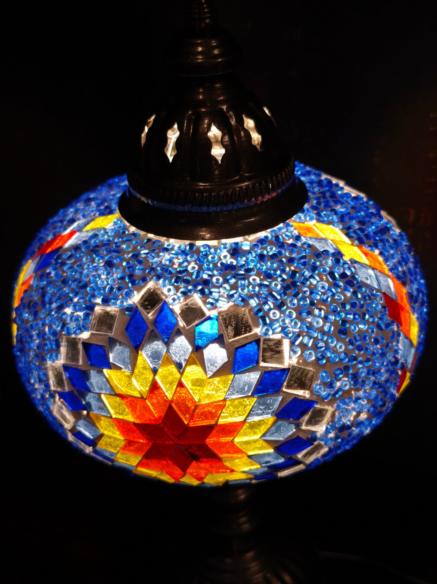 Turkish mosaic glass lamp ethnic decor 7A