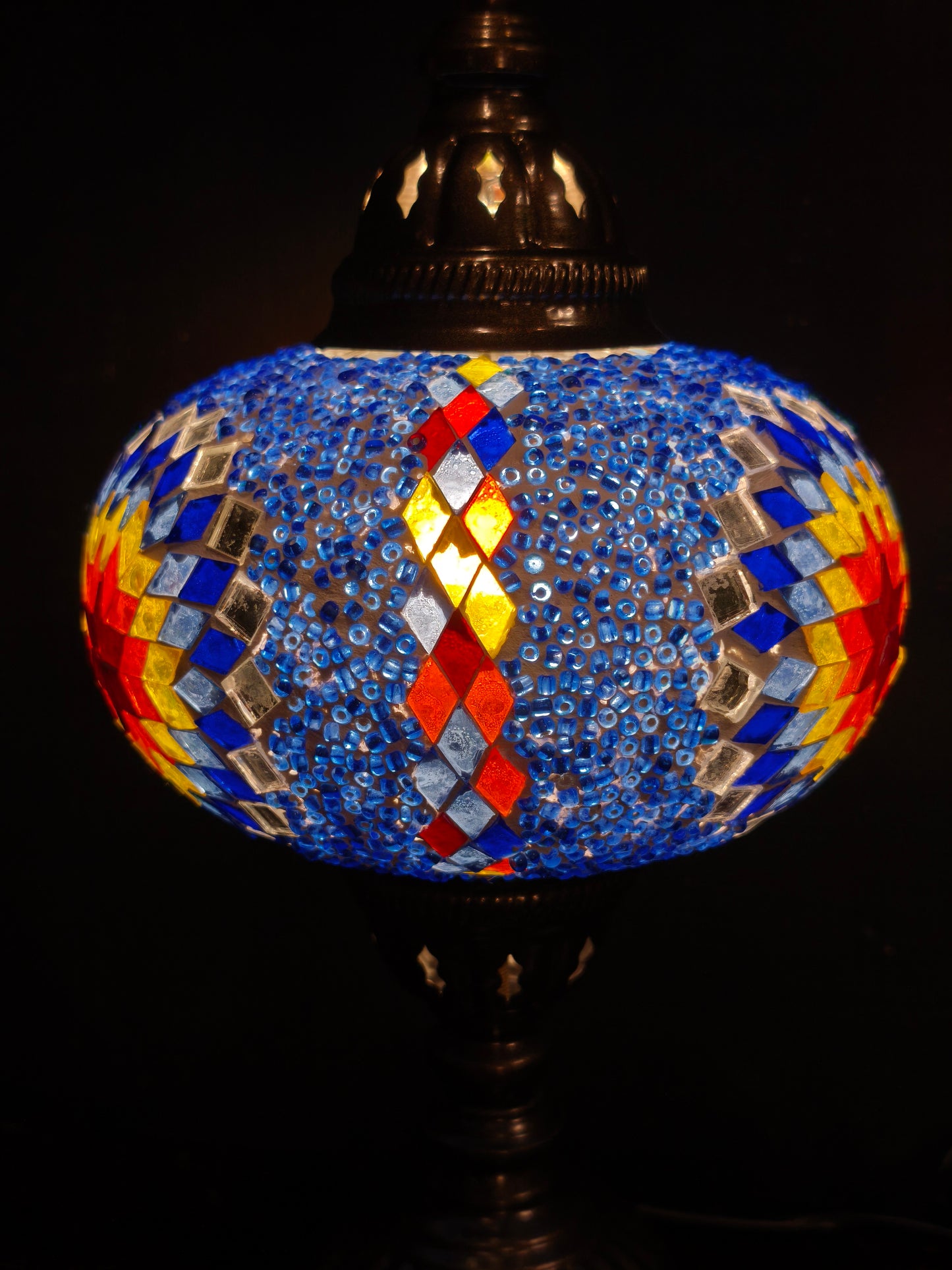 Turkish mosaic glass lamp ethnic decor 7A