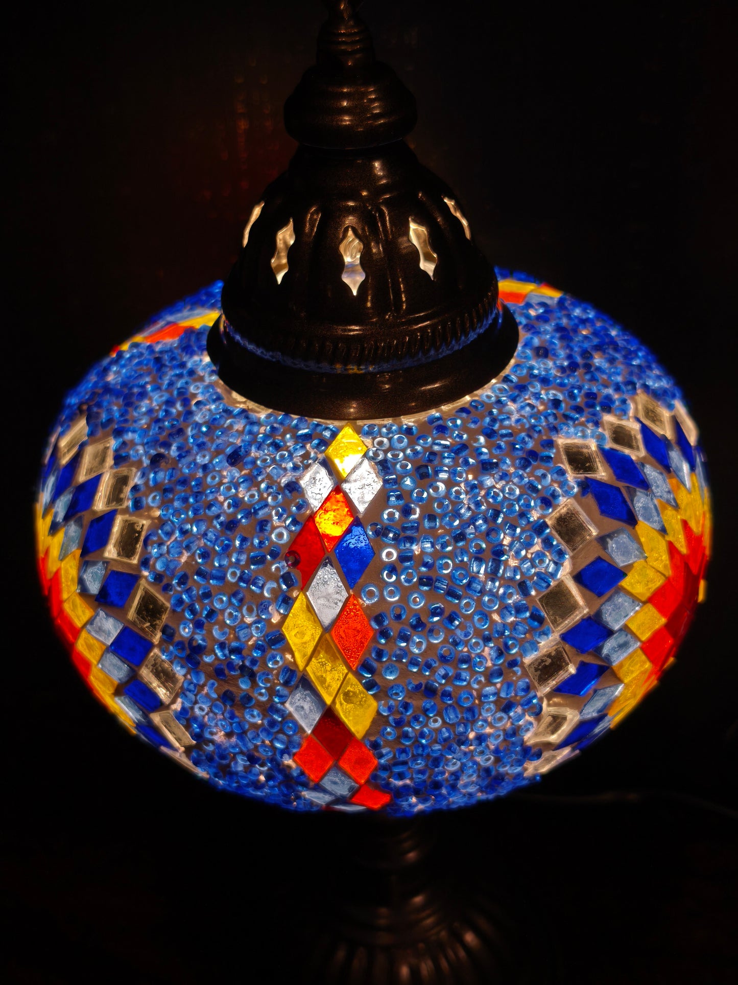 Turkish mosaic glass lamp ethnic decor 7A