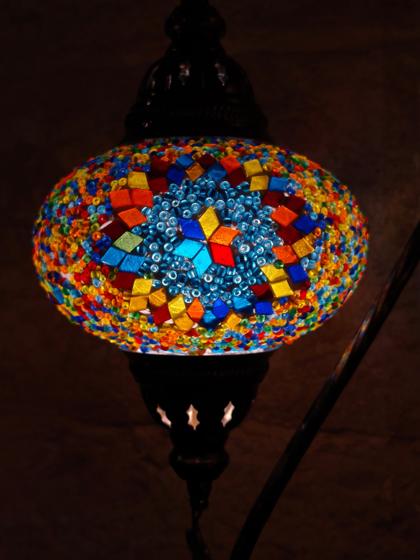 Turkish mosaic glass lamp ethnic decor 1A