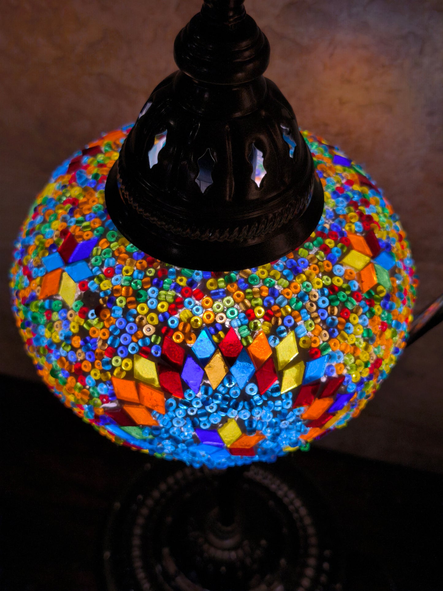 Turkish mosaic glass lamp ethnic decor 1A