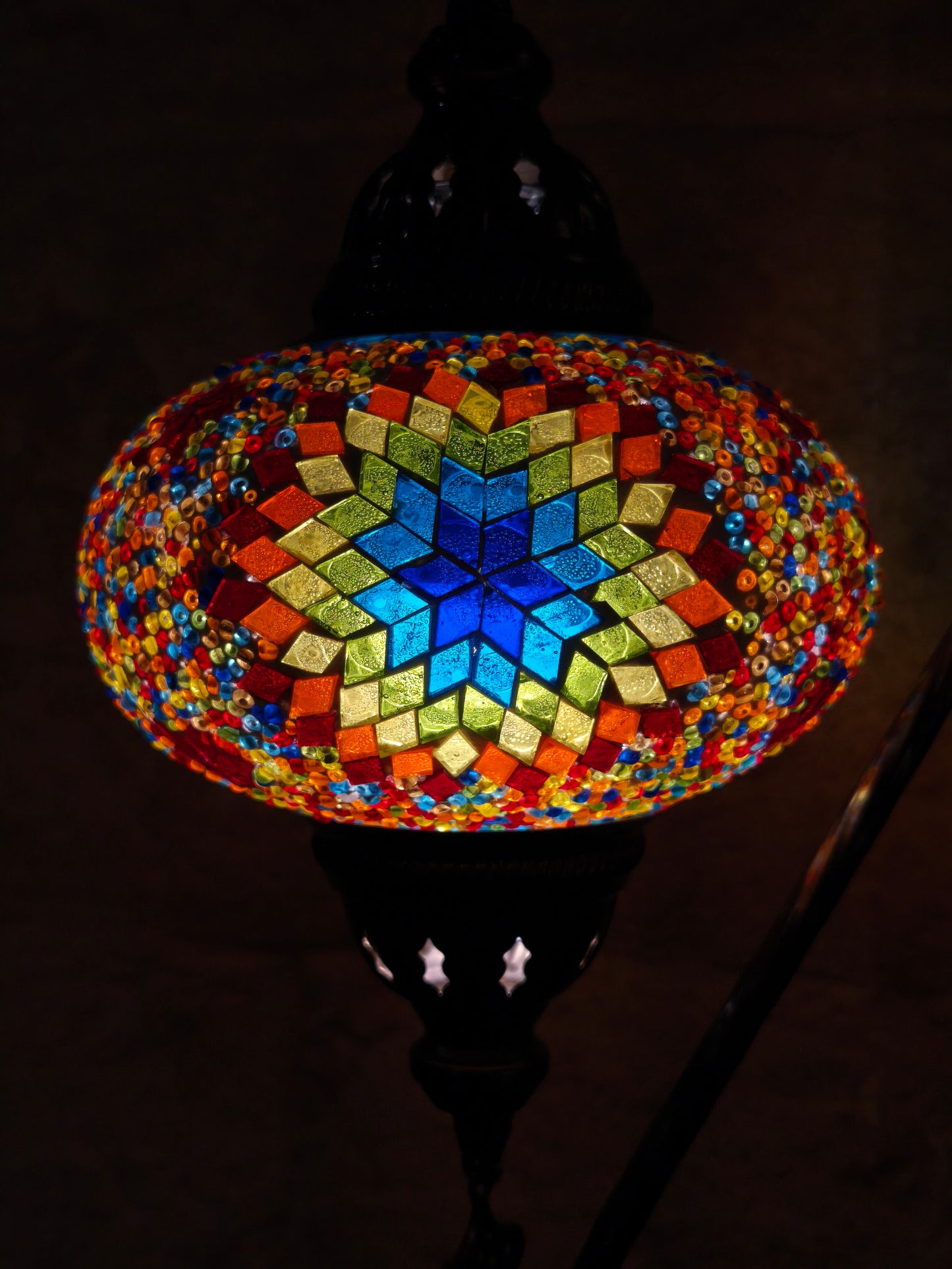 Turkish mosaic glass lamp ethnic decor 1A