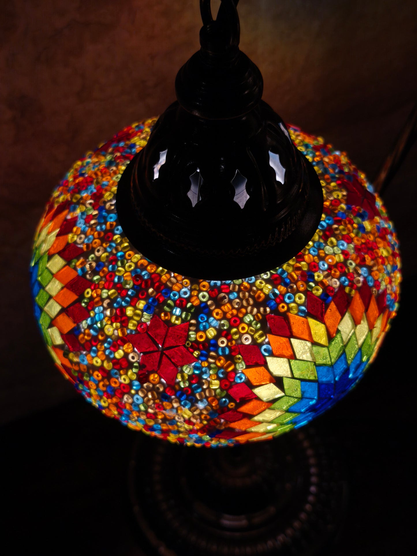 Turkish mosaic glass lamp ethnic decor 1A