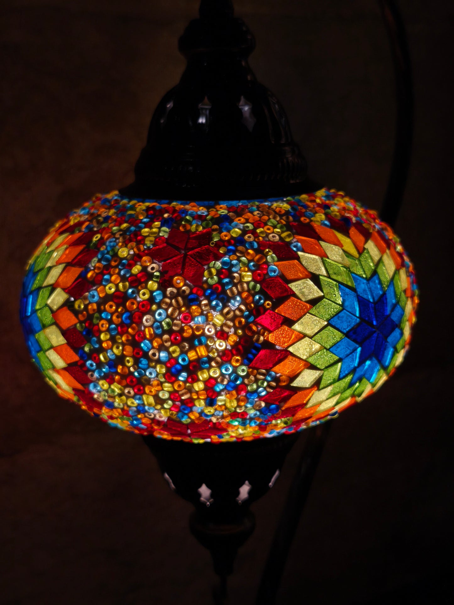 Turkish mosaic glass lamp ethnic decor 1A