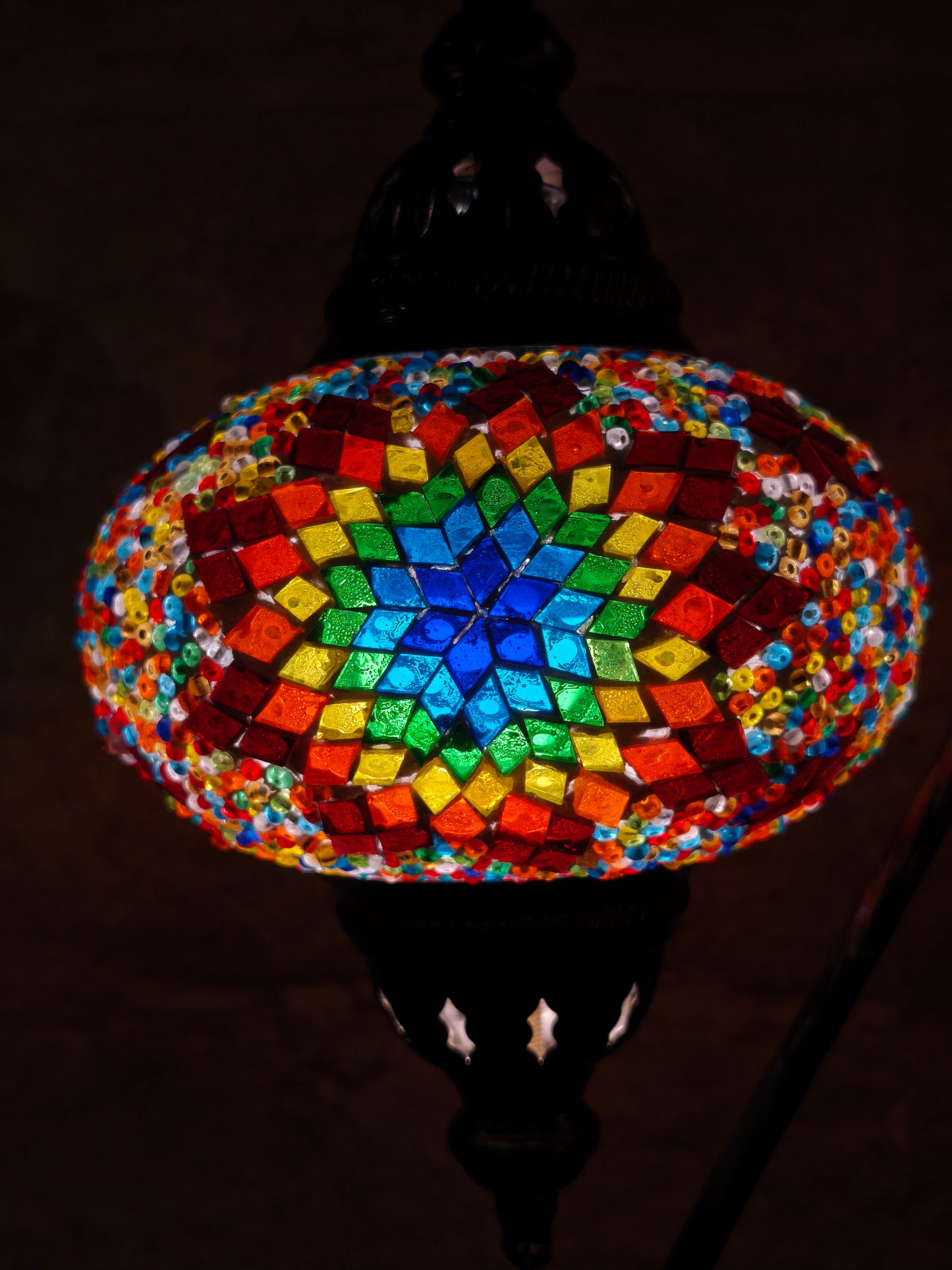 Turkish mosaic glass lamp ethnic decor 1A