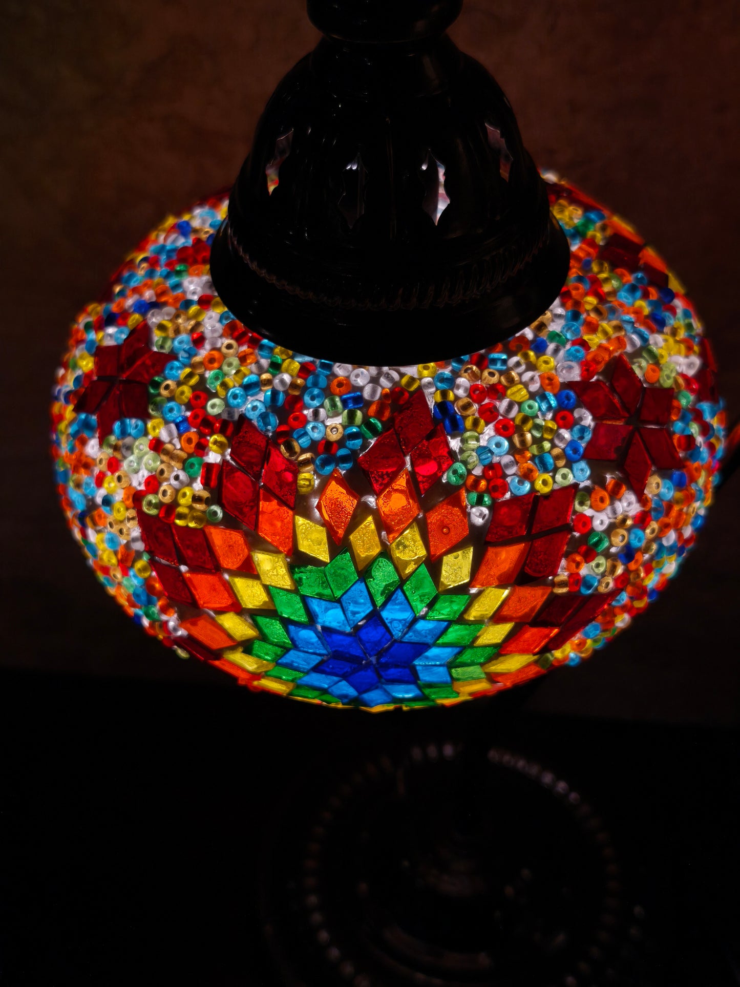 Turkish mosaic glass lamp ethnic decor 1A