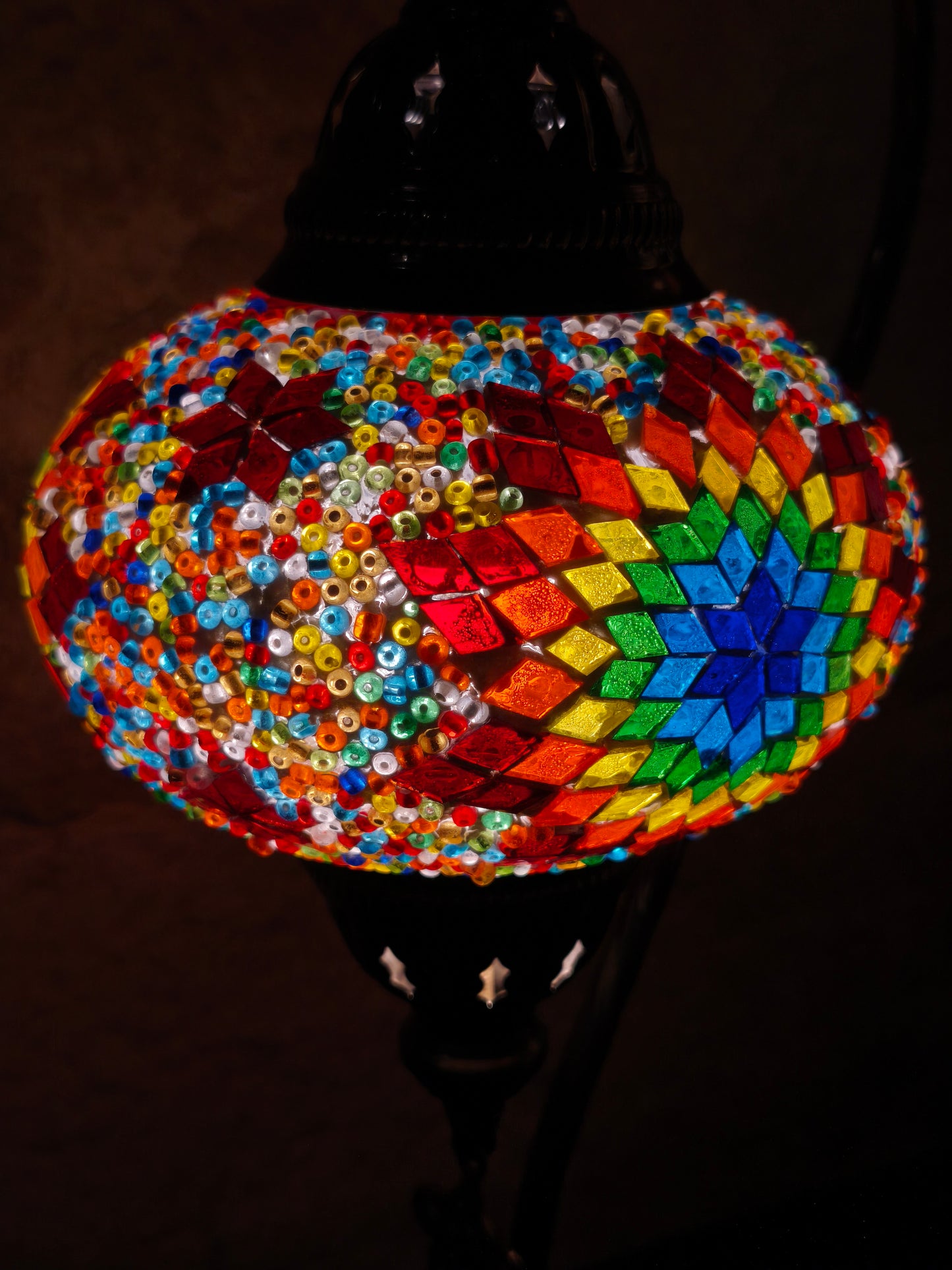 Turkish mosaic glass lamp ethnic decor 1A