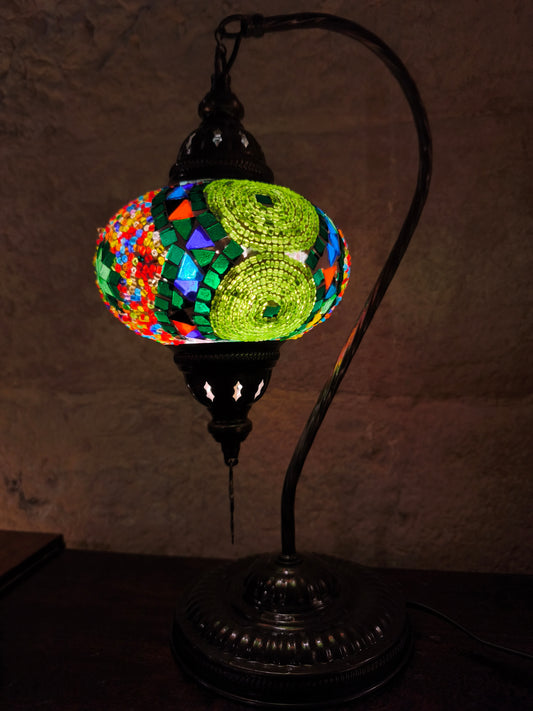 Lampada vetro mosaico turca arredamento etnico 12A