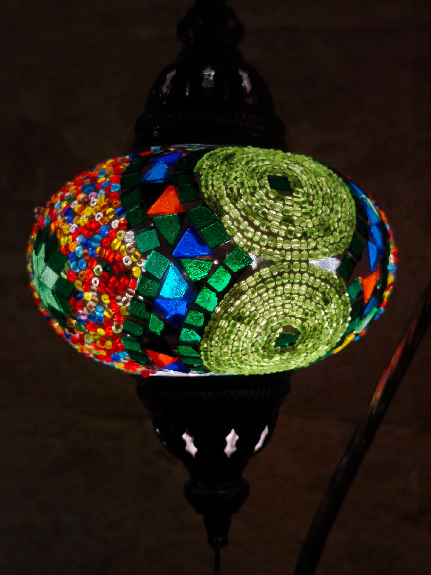 Turkish mosaic glass lamp ethnic decor 1A