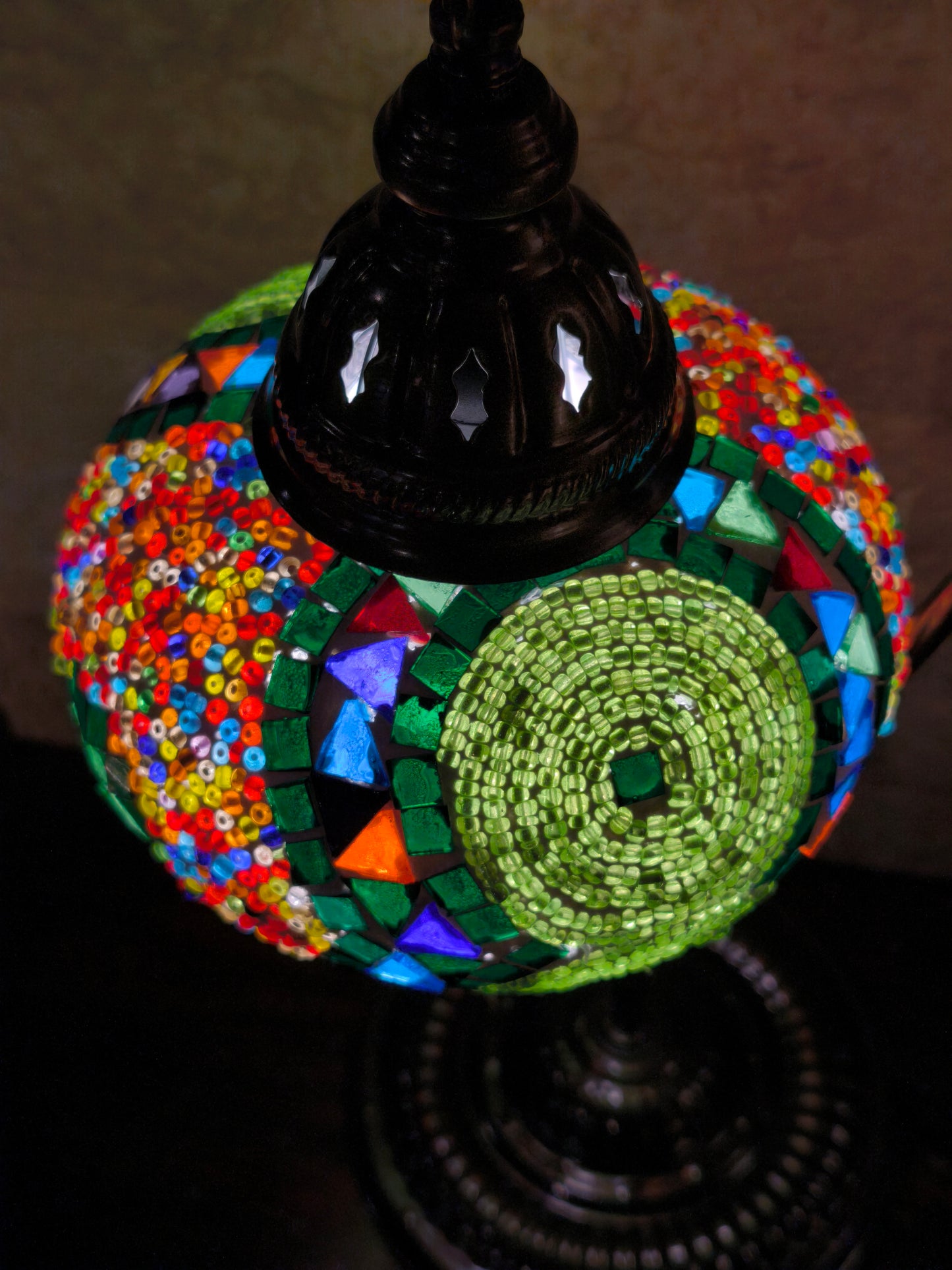 Turkish mosaic glass lamp ethnic decor 1A