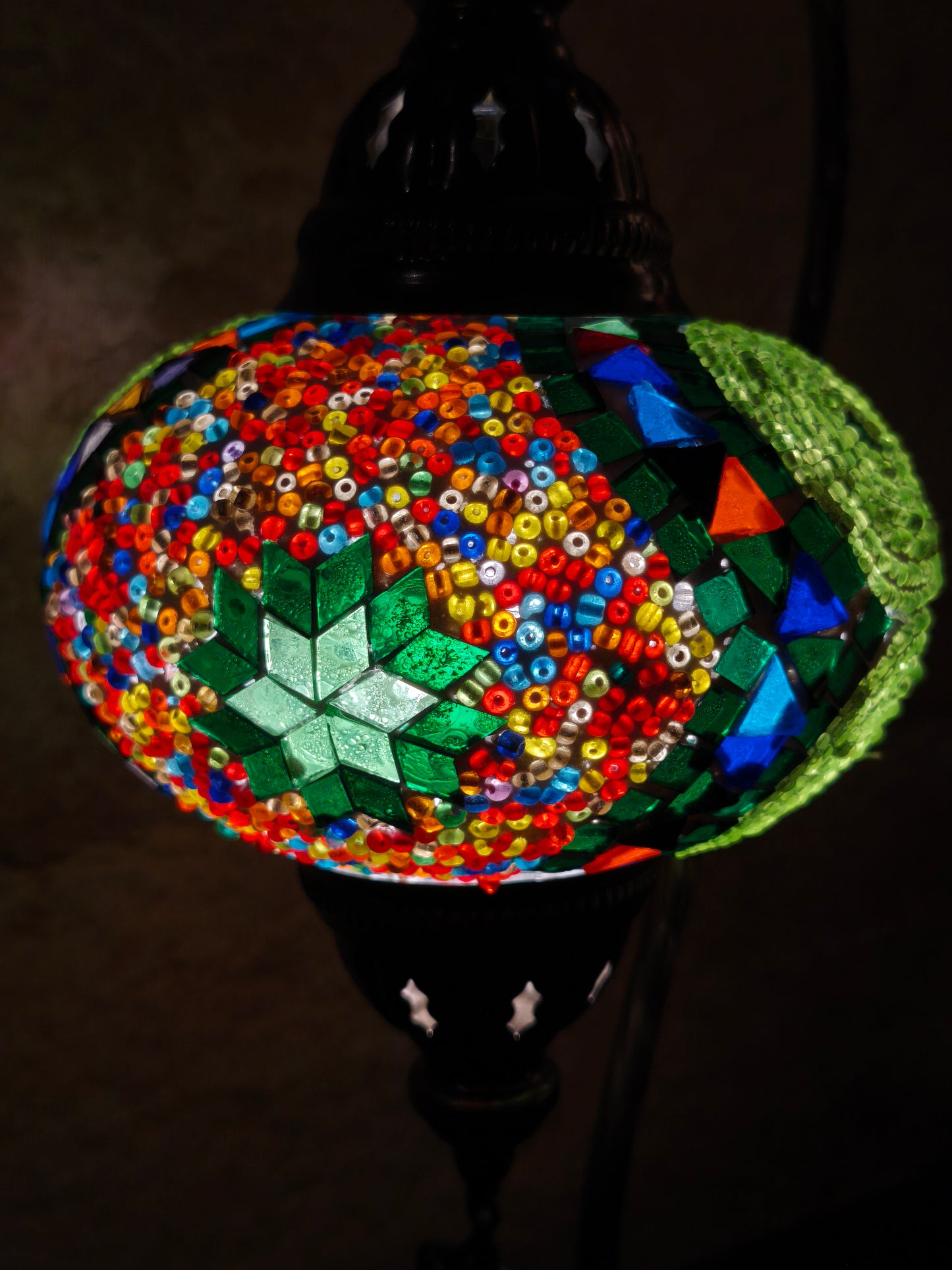 Turkish mosaic glass lamp ethnic decor 1A